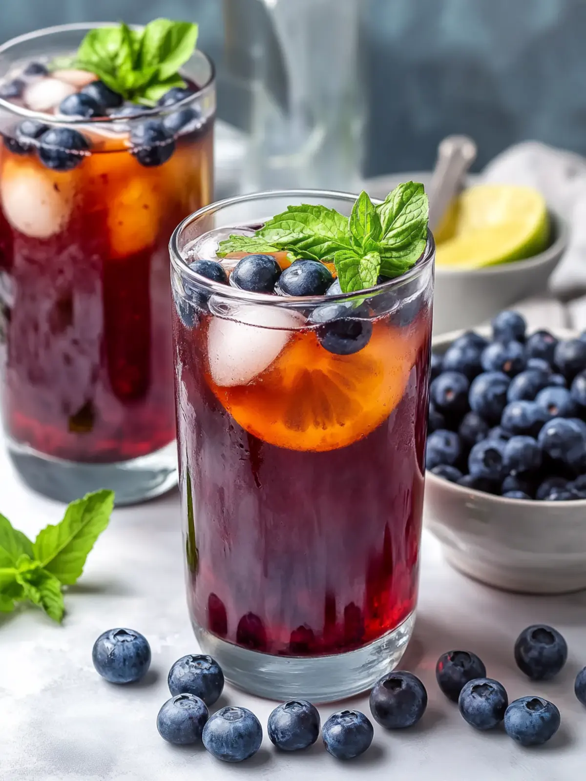 Refresh with Homemade Blueberry Iced Tea – Perfect for Summer! 3 Blueberry Iced Tea