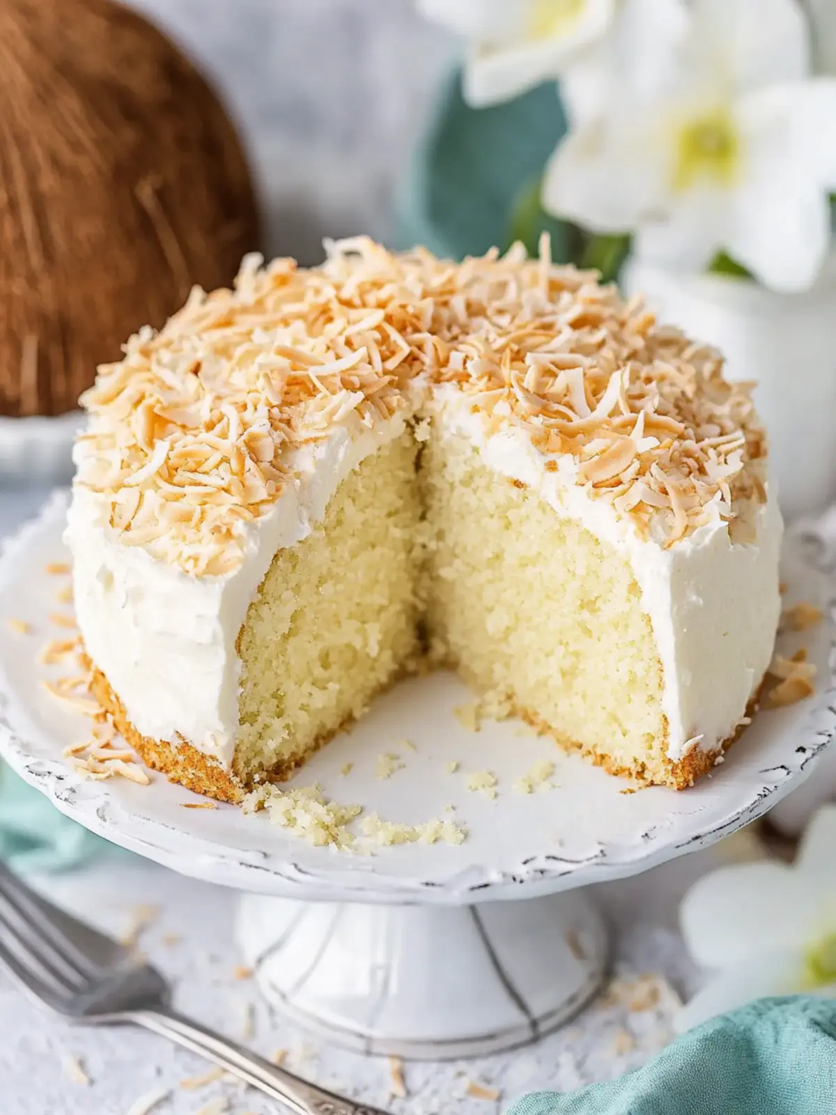 Decadent Coconut Custard Cake for Amazing Home Baking Fun 2 Coconut Custard Cake
