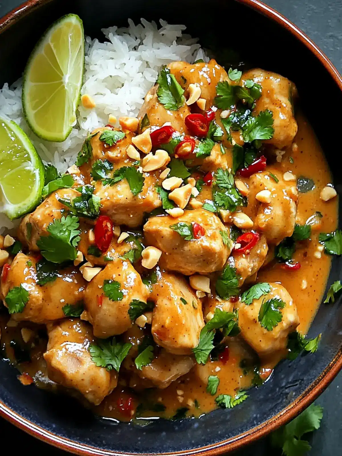 Savor the Flavor: Easy Thai Peanut Chicken in 30 Minutes 2 Thai Peanut Chicken