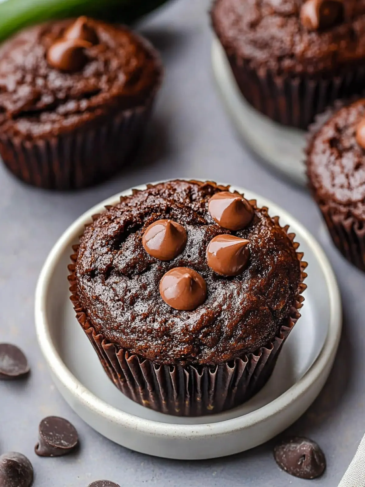 Decadent Double Chocolate Zucchini Muffins You’ll Crave! 3 Double Chocolate Zucchini Muffins
