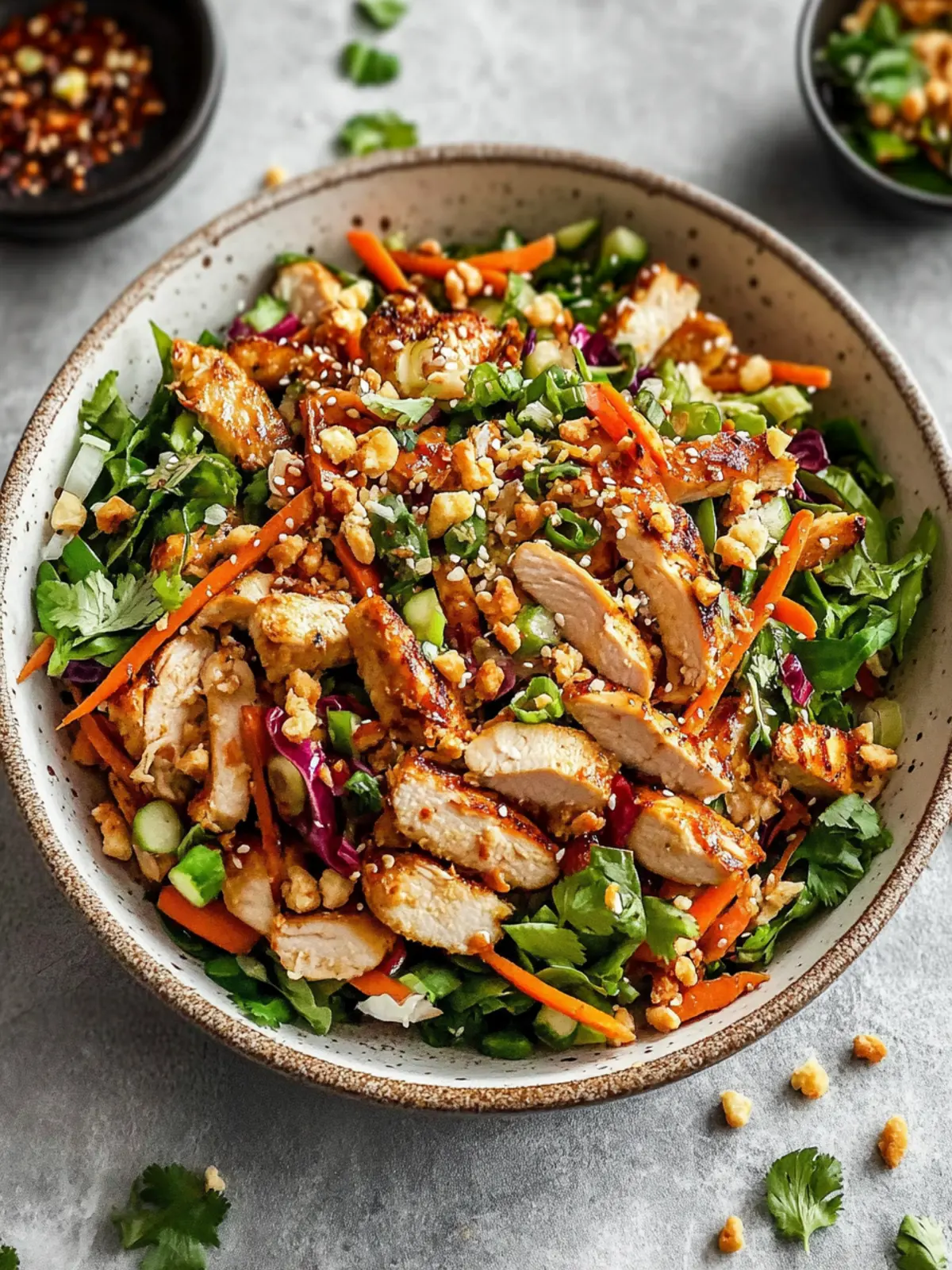 High Protein Asian Chicken Crunch Salad in 35 Minutes 4 High Protein Asian Chicken Crunch Salad
