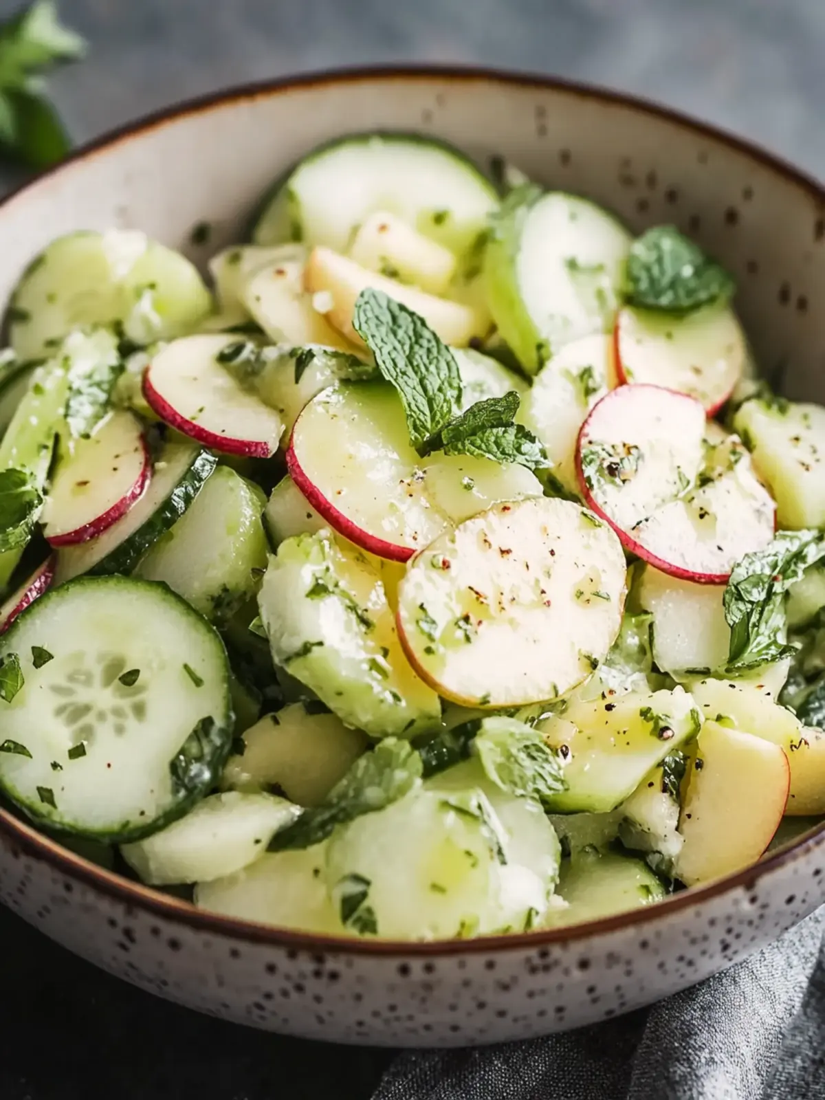 Crunchy Cucumber Apple Salad with Fresh Dressing Delight 2 Crunchy Cucumber Apple Salad with Fresh Dressing
