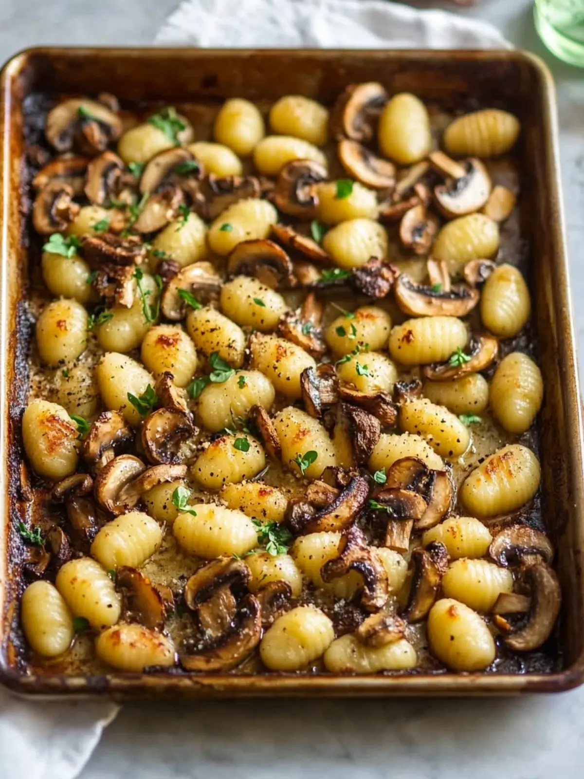Savory Mixed Mushroom Sheet Pan Gnocchi for Easy Dinner Bliss 2 Mixed Mushroom Sheet Pan Gnocchi