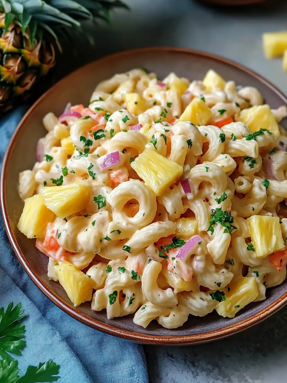 Ultimate Hawaiian Pasta Salad with Pineapple for Summer Fun 4 Hawaiian Pasta Salad with Pineapple