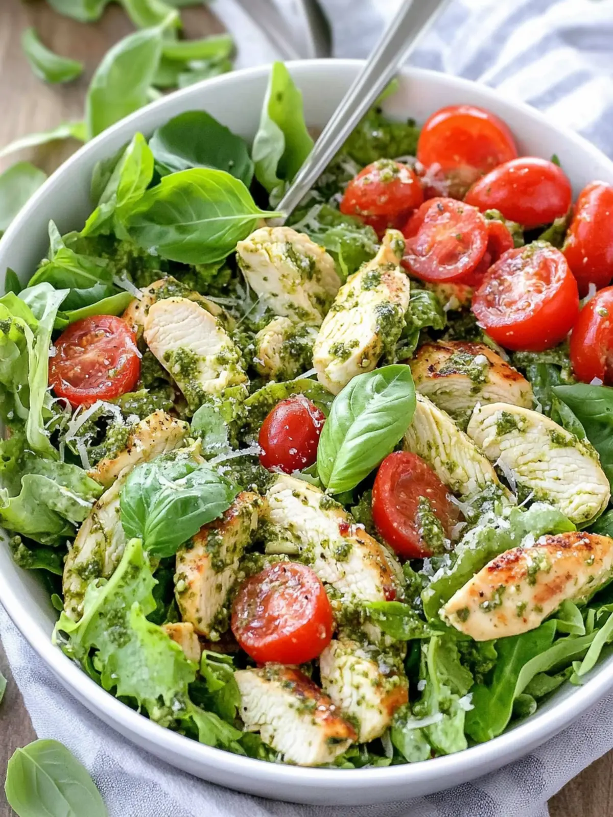 Basil Pesto Chicken Salad: Fresh Flavors for Home Cooks 2 Basil Pesto Chicken Salad