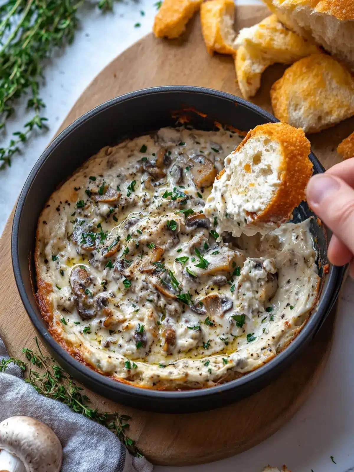 Irresistibly Creamy Stuffed Mushroom Dip for Cozy Nights 3 Stuffed Mushroom Dip