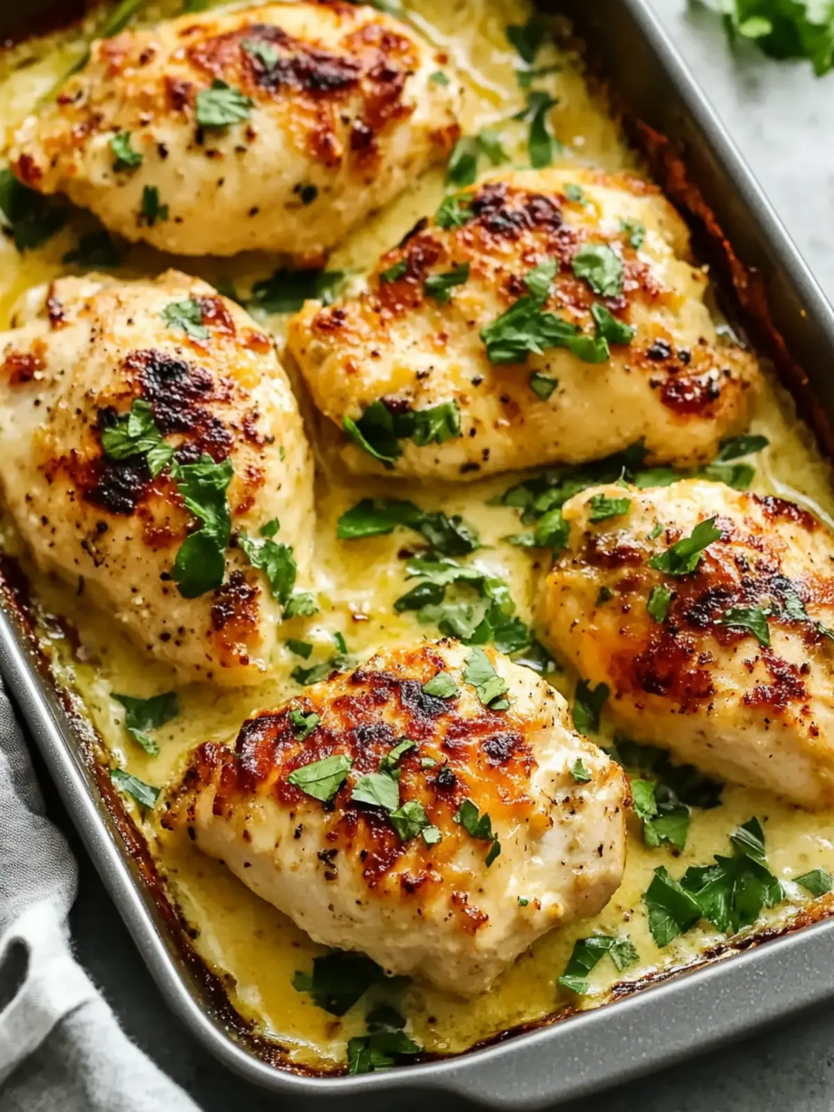 3-Ingredient Baked Caesar Chicken: Simple & Delicious! 4 3-Ingredient Baked Caesar Chicken