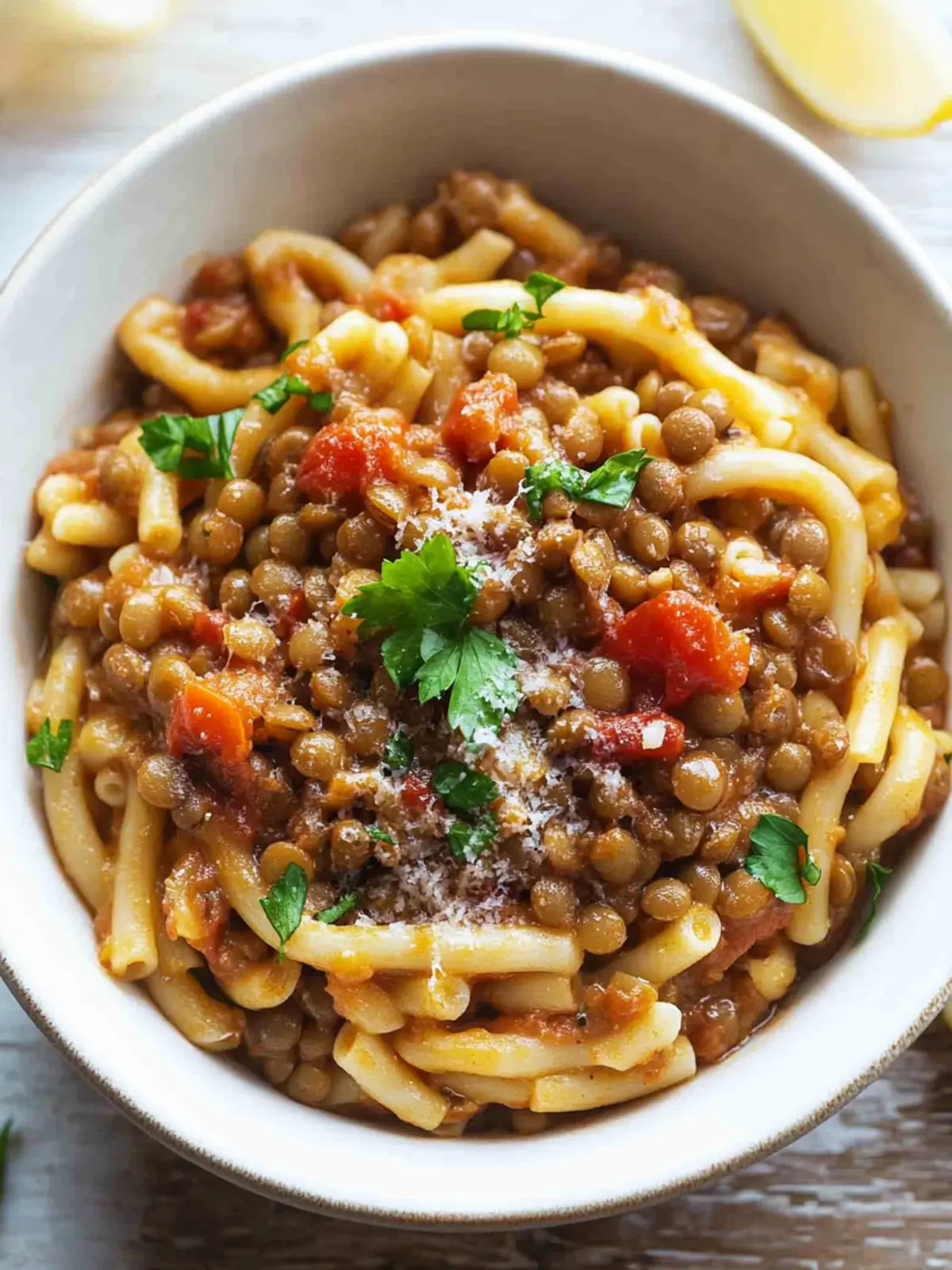 The Best Pasta with Lentils for Comforting Family Meals 3 THE BEST PASTA WITH LENTILS