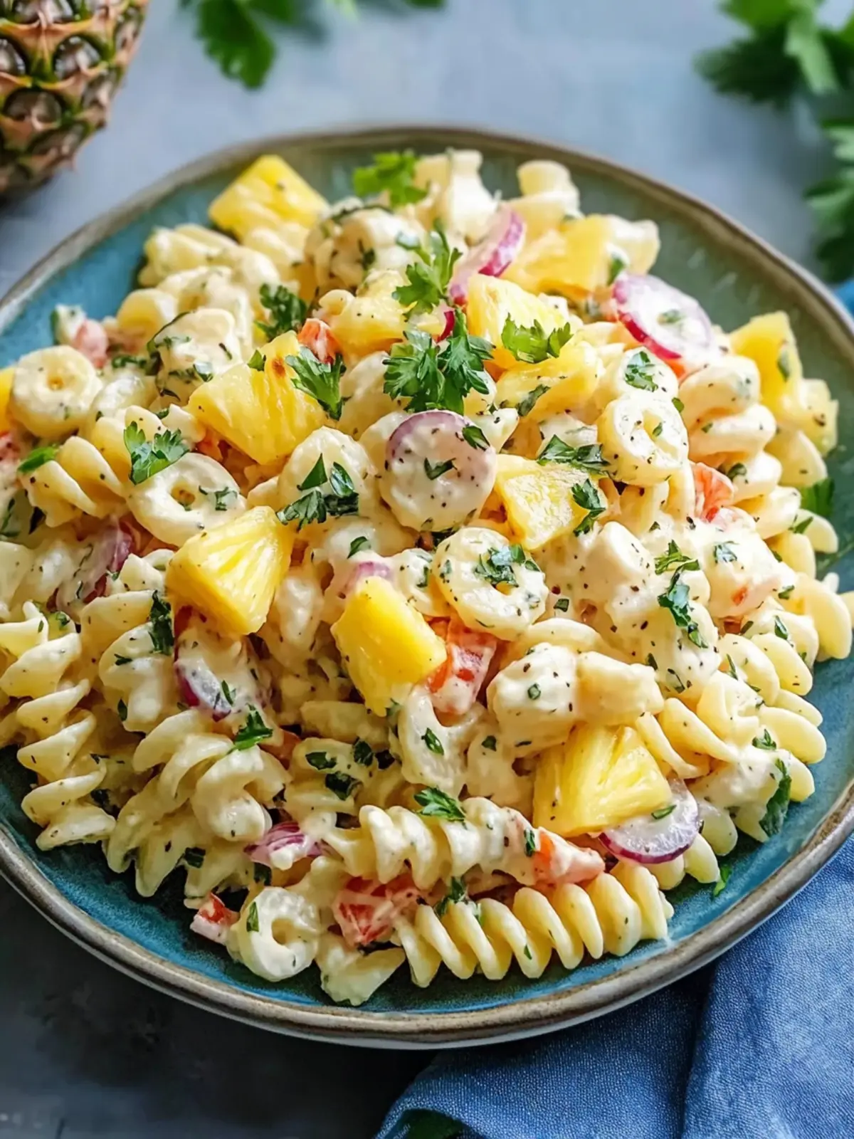 Ultimate Hawaiian Pasta Salad with Pineapple for Summer Fun 5 Hawaiian Pasta Salad with Pineapple