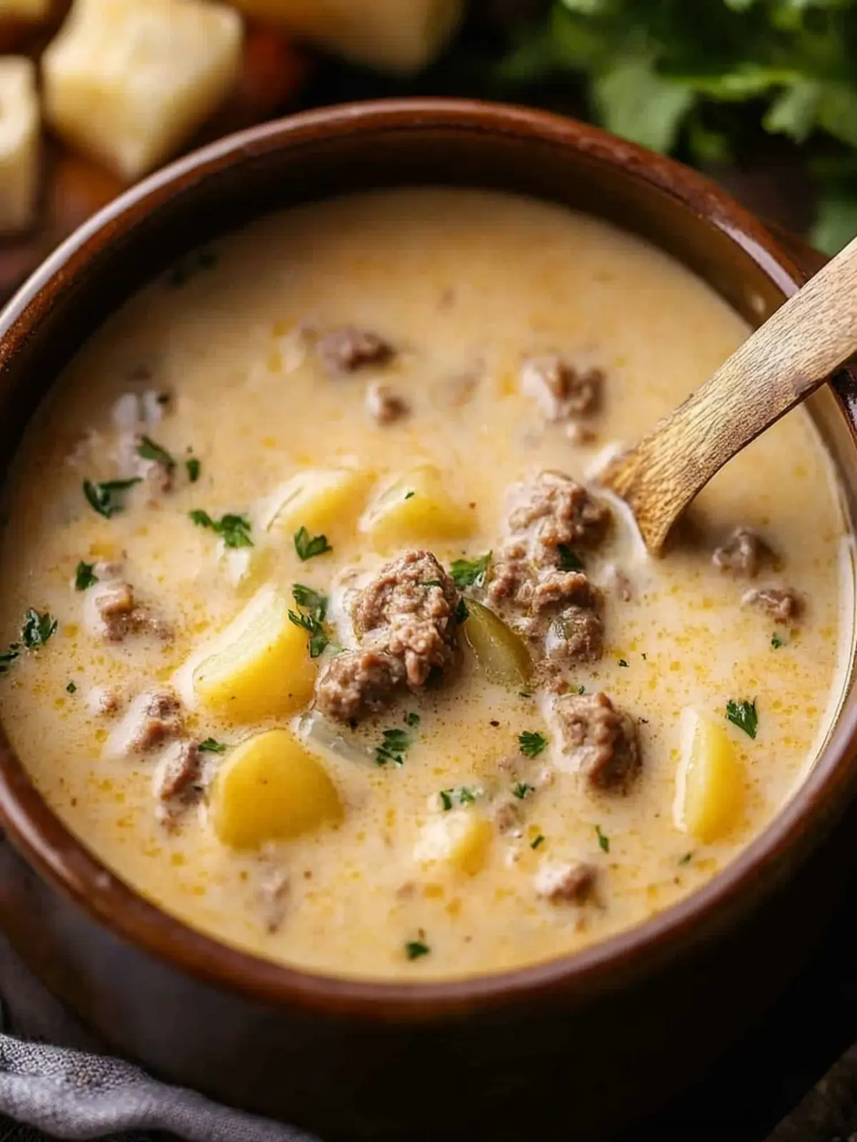 Irresistible Cheesy Beef and Potato Soup for Cozy Nights 3 Cheesy Beef and Potato Soup