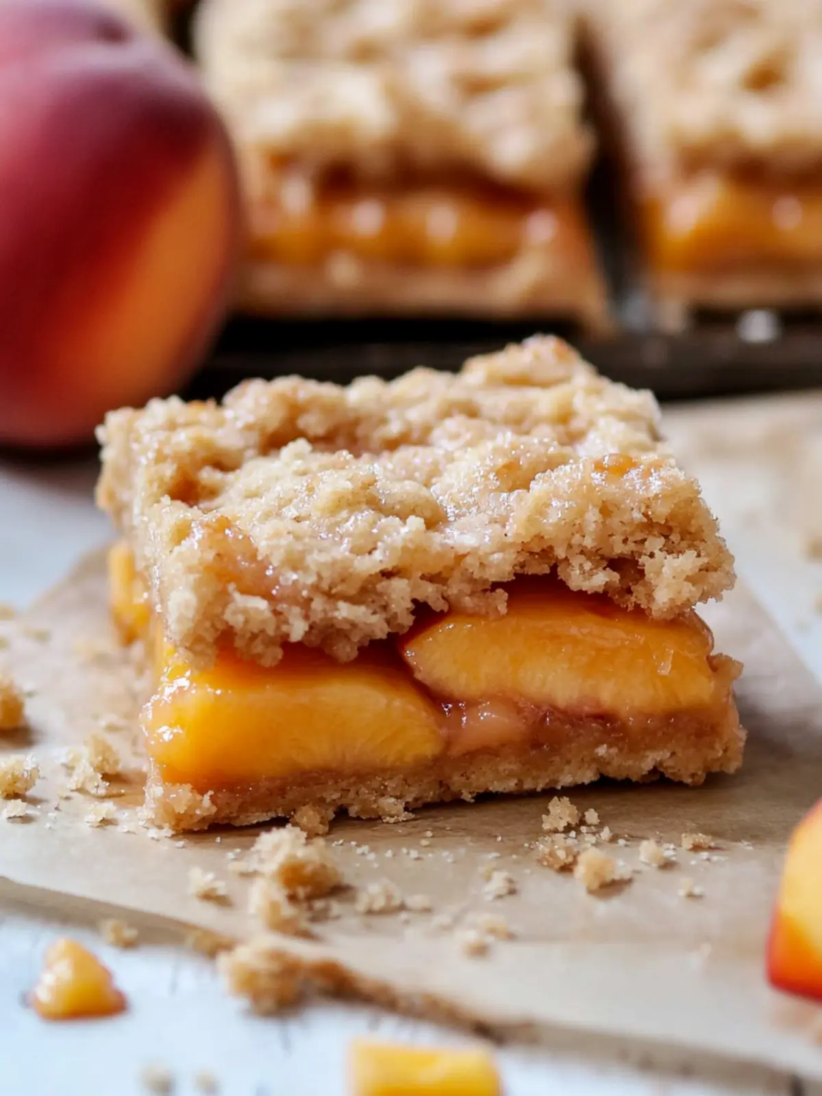 Irresistible Peach Crumb Bars That Will Brighten Your Day 4 Peach Crumb Bars