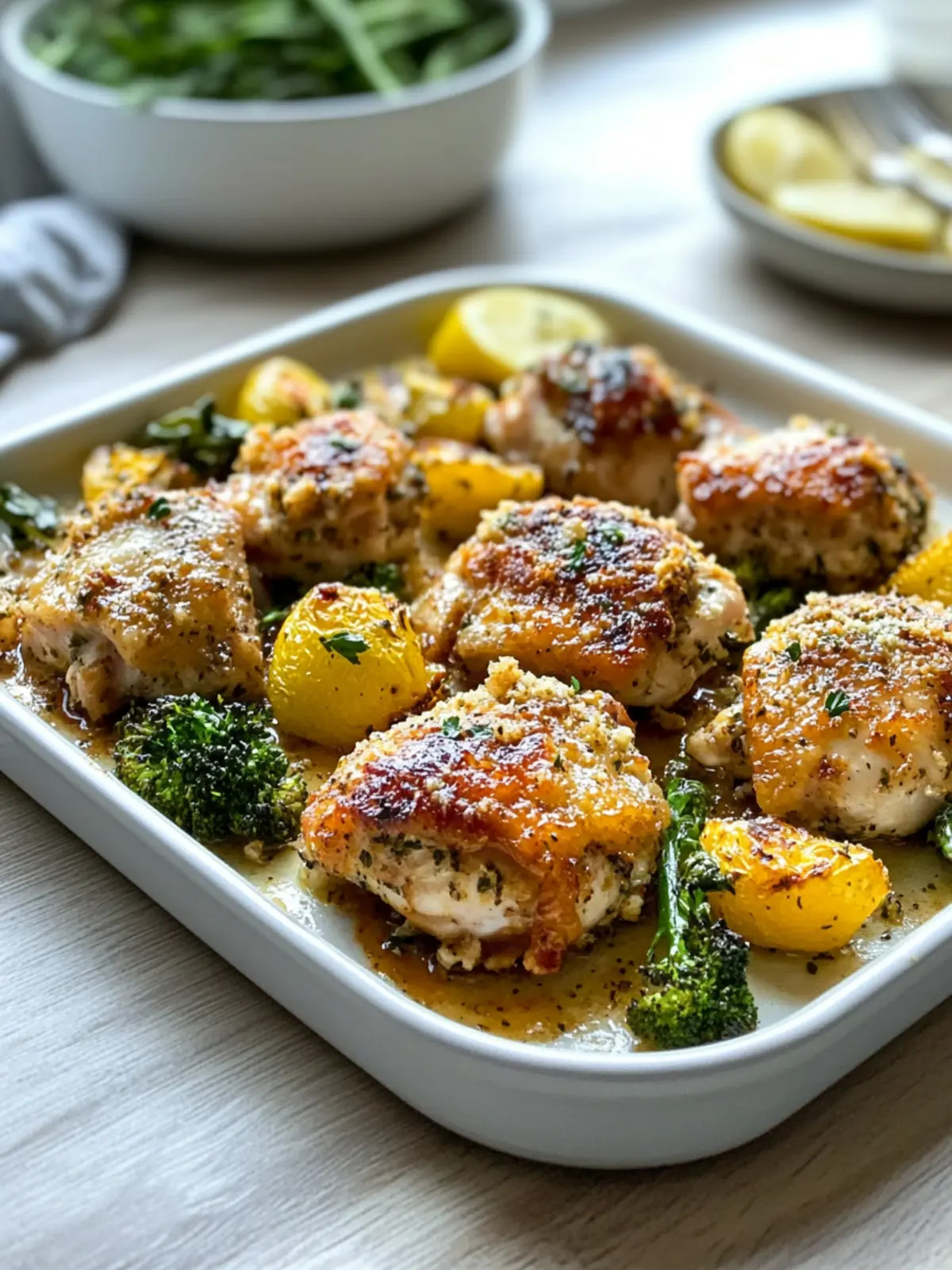 Easy Sheet Pan Parmesan Garlic Chicken Thighs with Veggies 4 Sheet Pan Parmesan Garlic Chicken Thighs