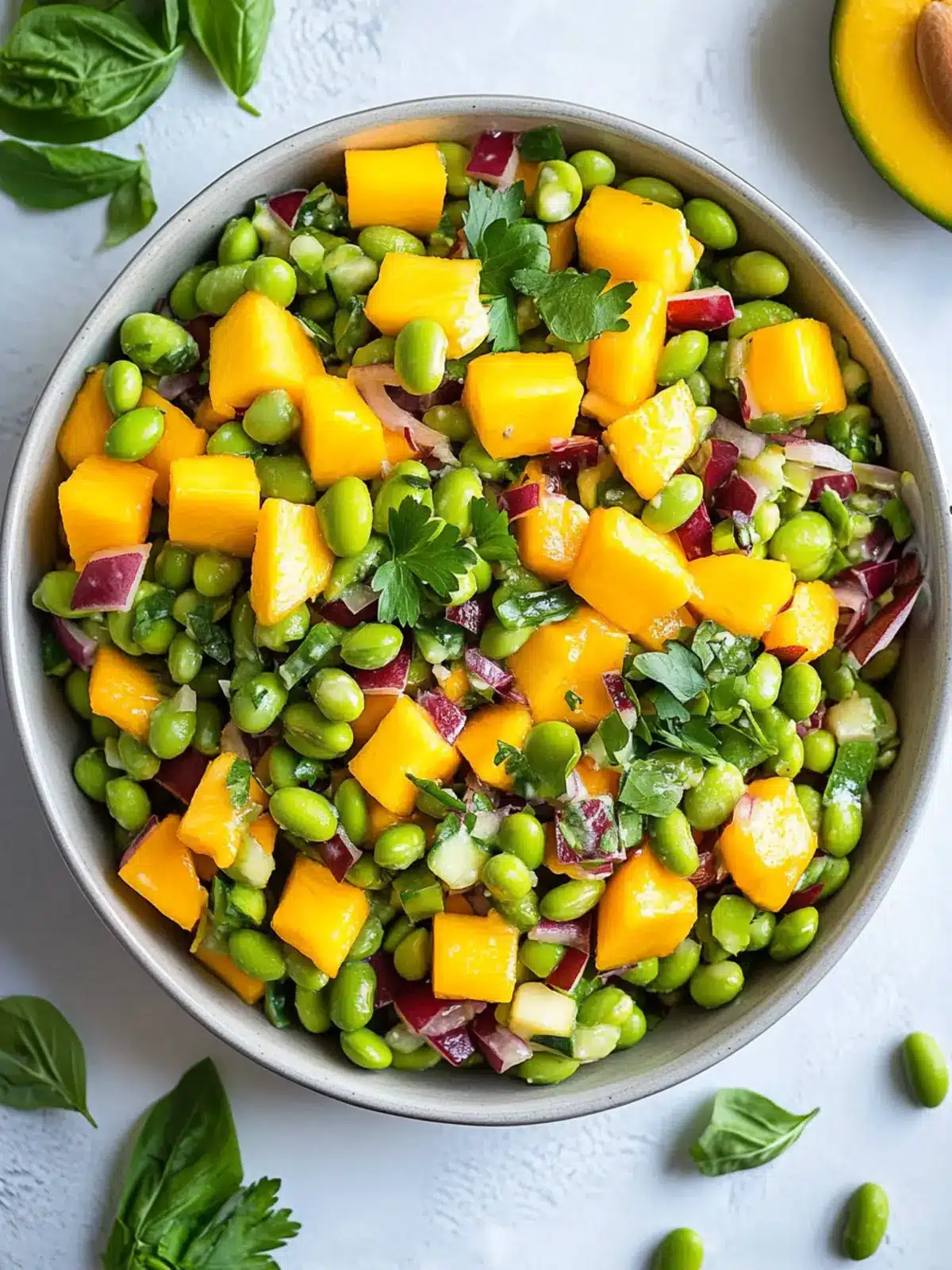 Brighten Your Day with Edamame Mango Salad Recipe 2 Edamame Mango Salad