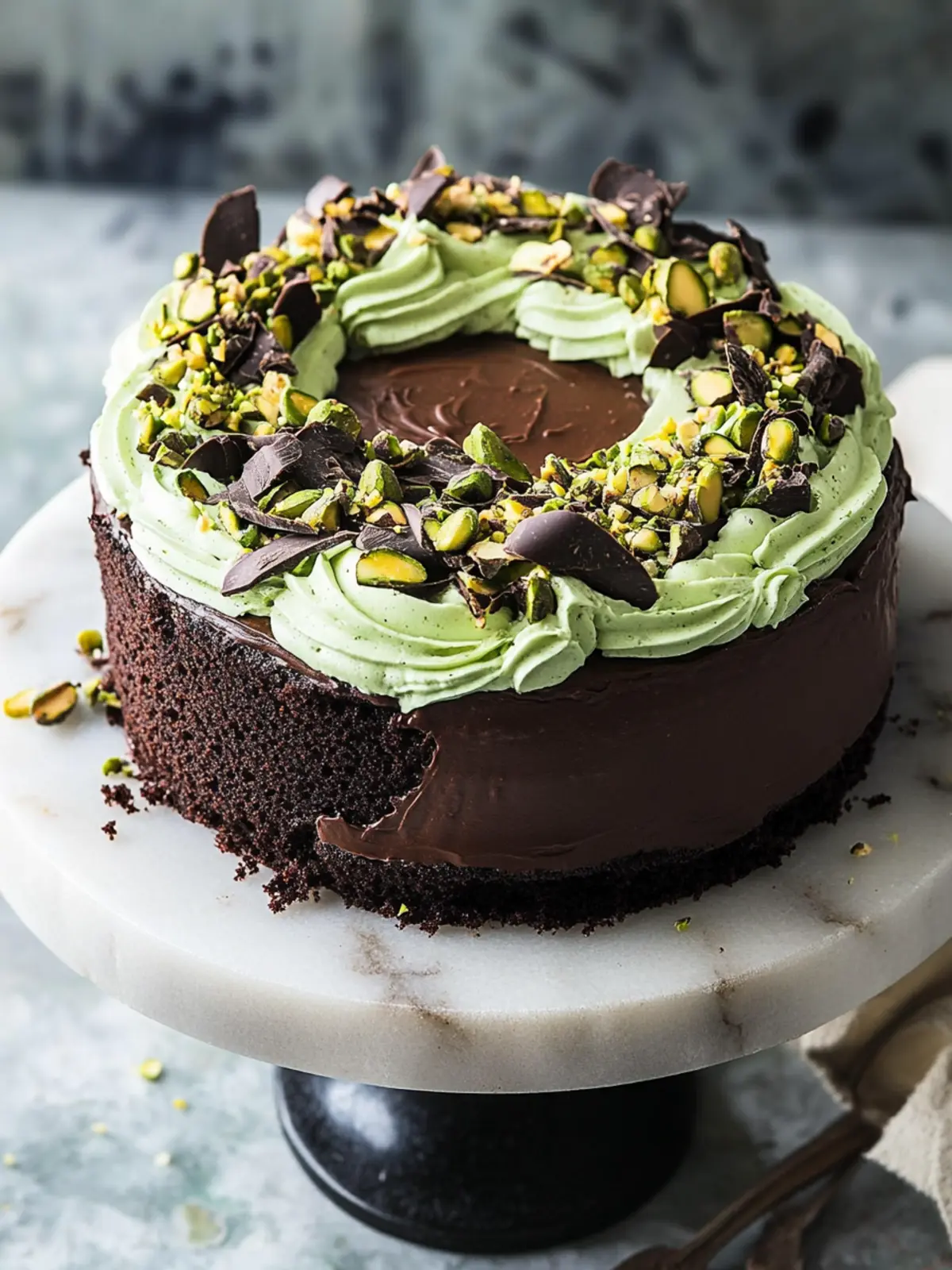 Irresistible Chocolate Pistachio Cake You'll Crave Again! 4 Chocolate Pistachio Cake