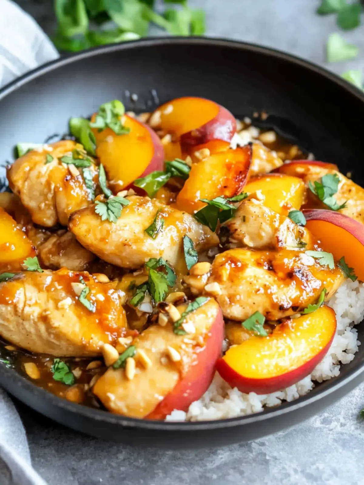 Thai Peach Chicken - Easy Skillet Recipe for Busy Nights 4 Thai Peach Chicken - Easy Skillet Chicken Recipe