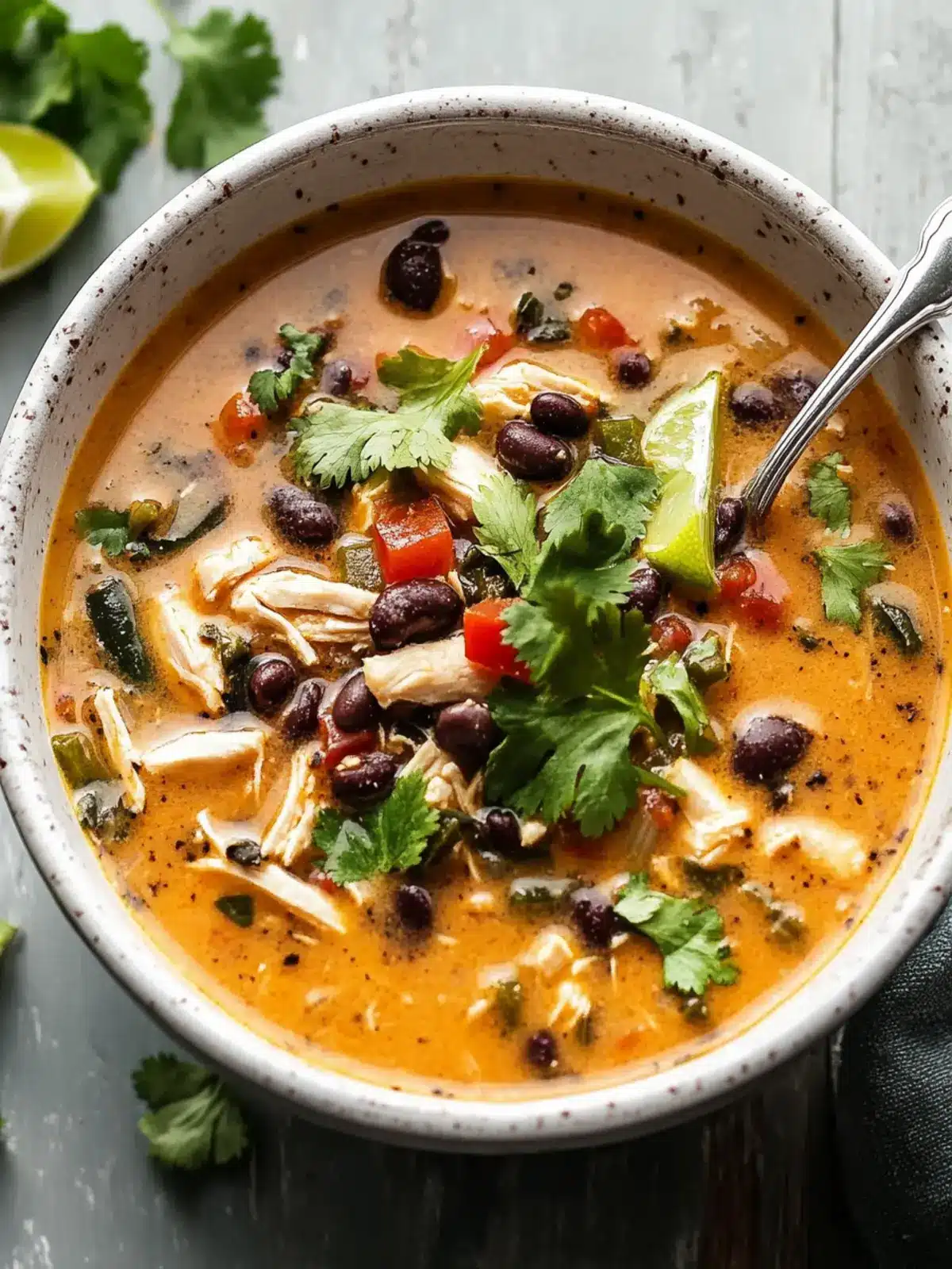 Cozy Up with Easy Chicken, Poblano, and Black Bean Soup 2 Easy Chicken, Poblano, and Black Bean Soup (Small Batch)