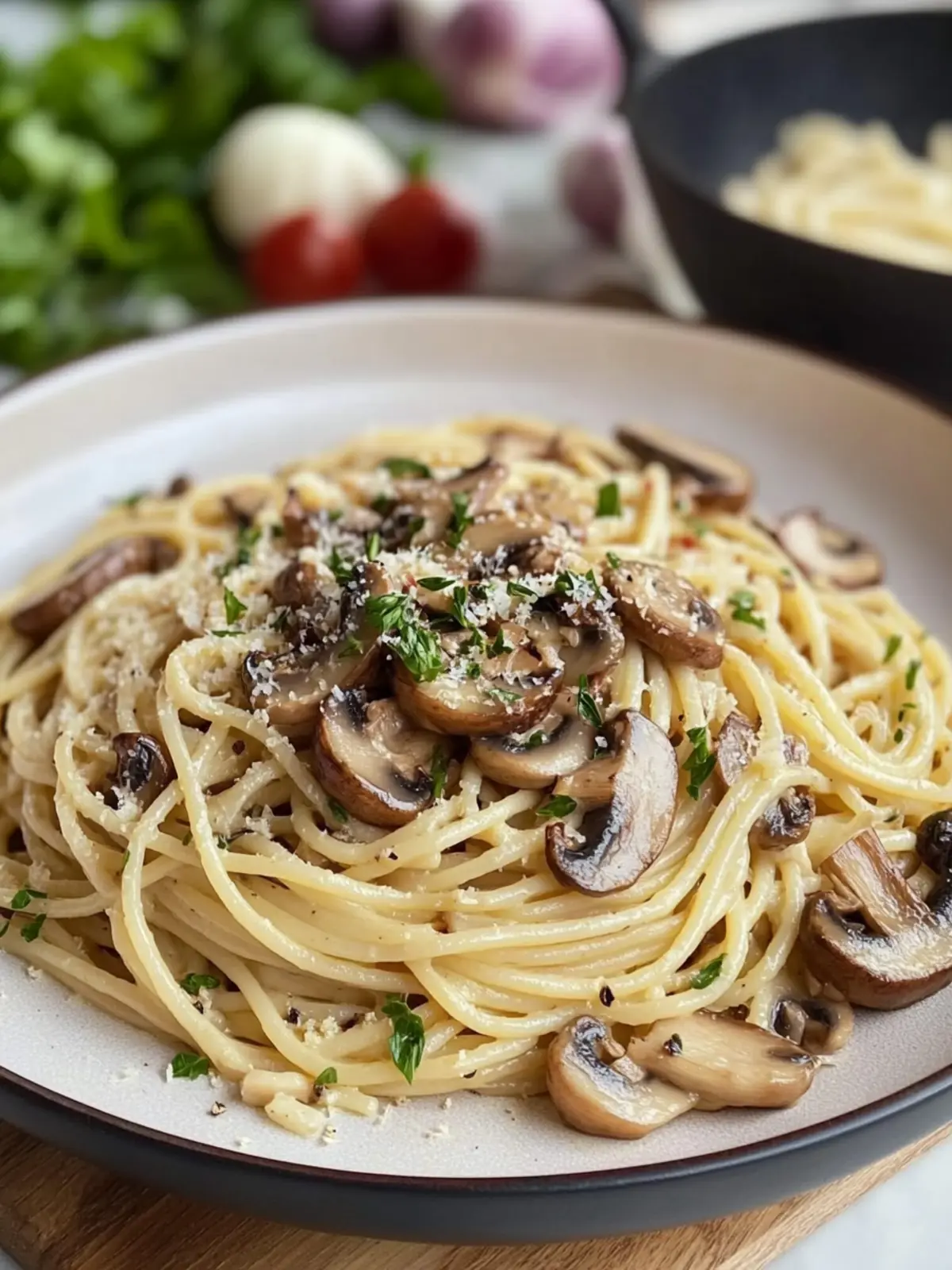Savory Mushroom and Garlic Spaghetti Dinner to Impress! 2 Mushroom and Garlic Spaghetti Dinner