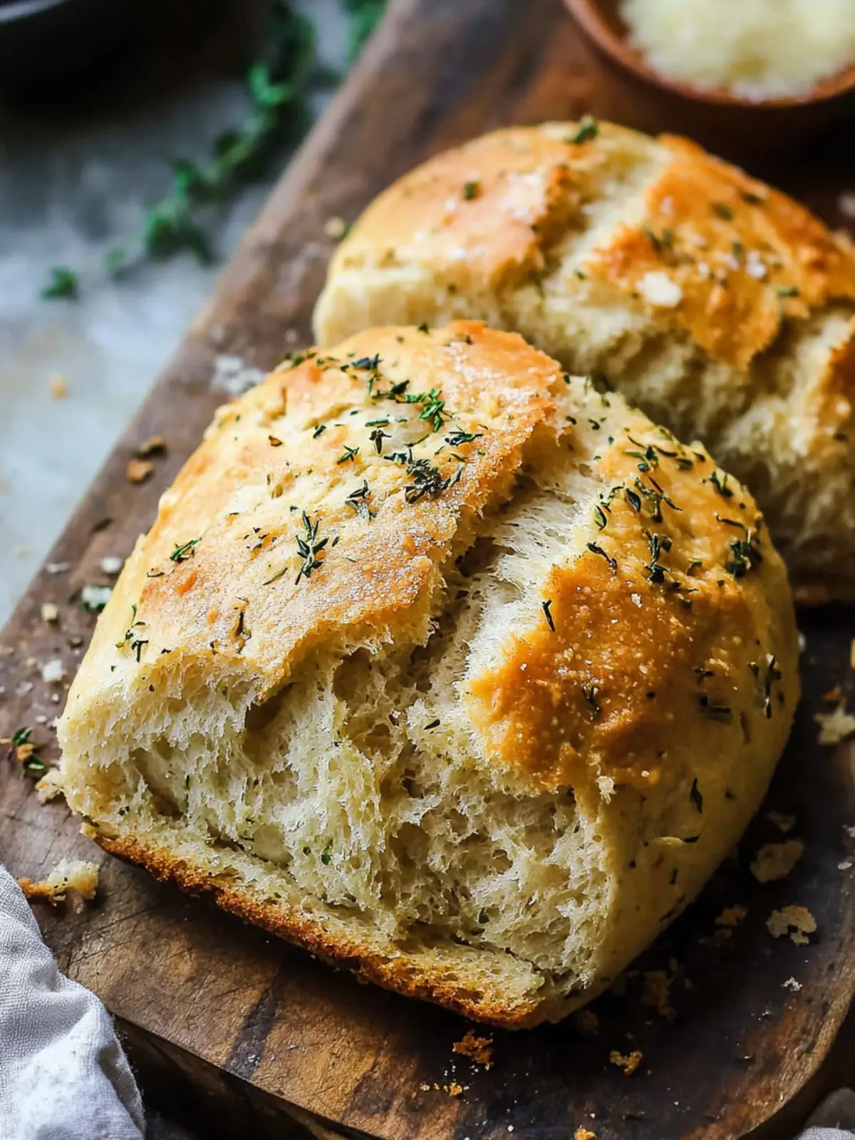 Irresistible Rustic Garlic Parmesan Herb Bread Recipe 4 Rustic Garlic Parmesan Herb Bread