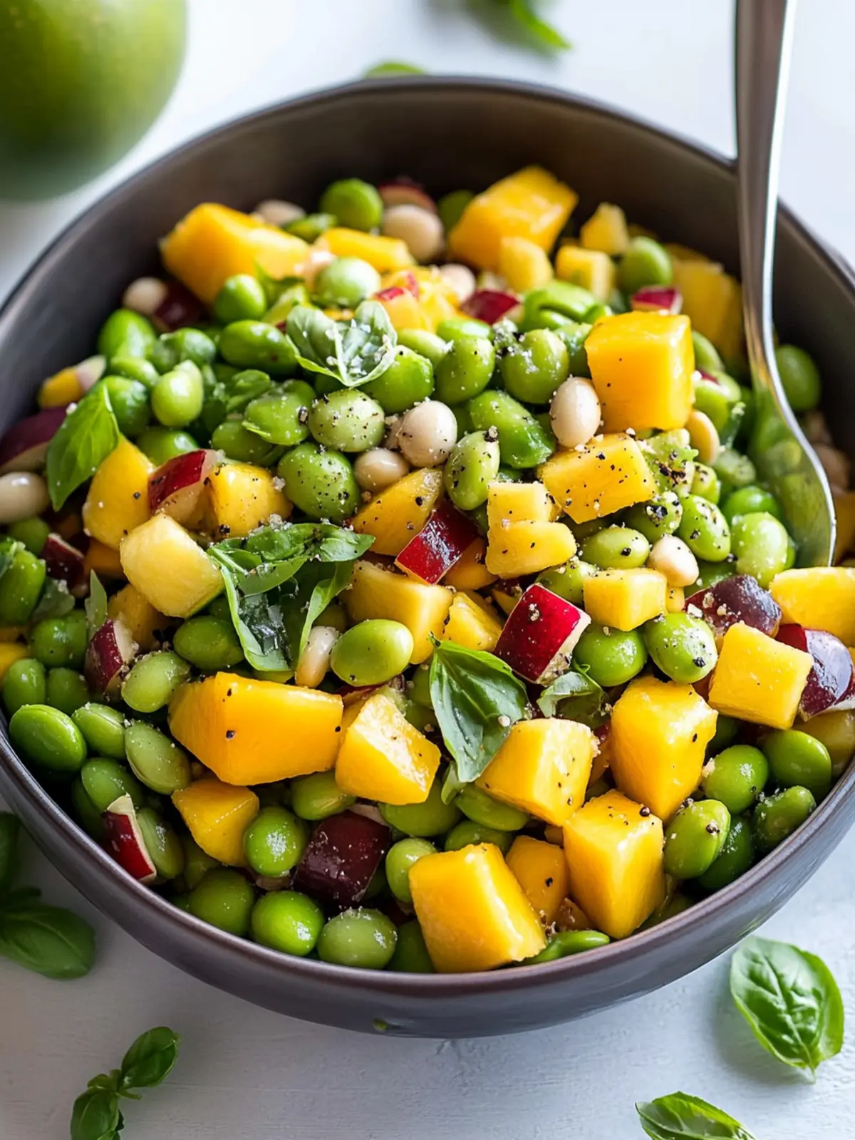 Brighten Your Day with Edamame Mango Salad Recipe 3 Edamame Mango Salad
