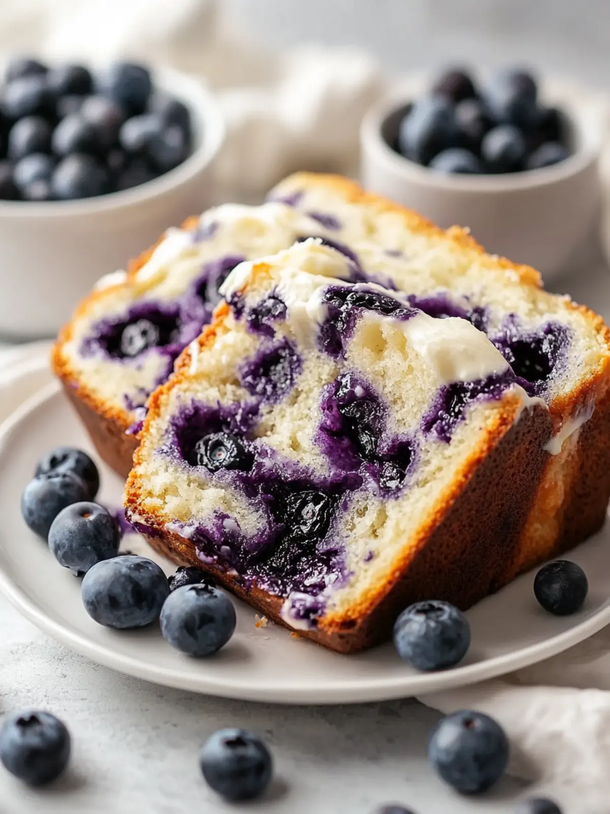 Delicious Blueberry Cream Cheese Bread for Cozy Mornings 2 Delicious Blueberry Cream Cheese Bread