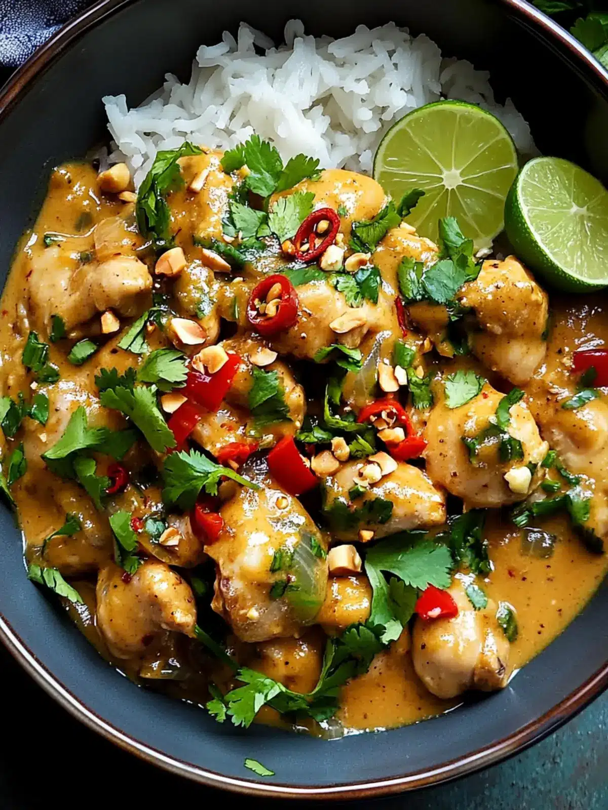 Savor the Flavor: Easy Thai Peanut Chicken in 30 Minutes 3 Thai Peanut Chicken