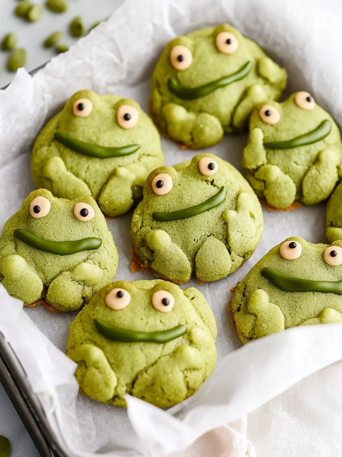 Frog Matcha Sugar Cookies Vegan Delight with a Fun Twist 4 Frog Matcha Sugar Cookies (Vegan)