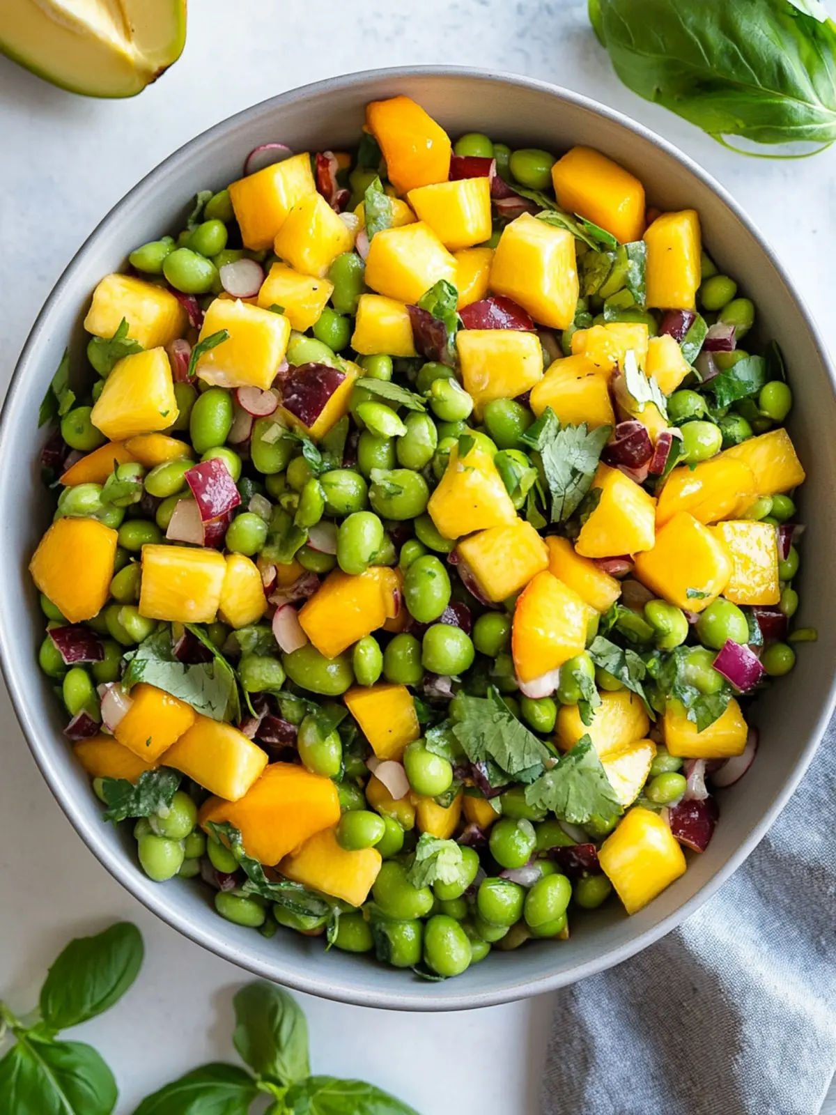 Brighten Your Day with Edamame Mango Salad Recipe 4 Edamame Mango Salad