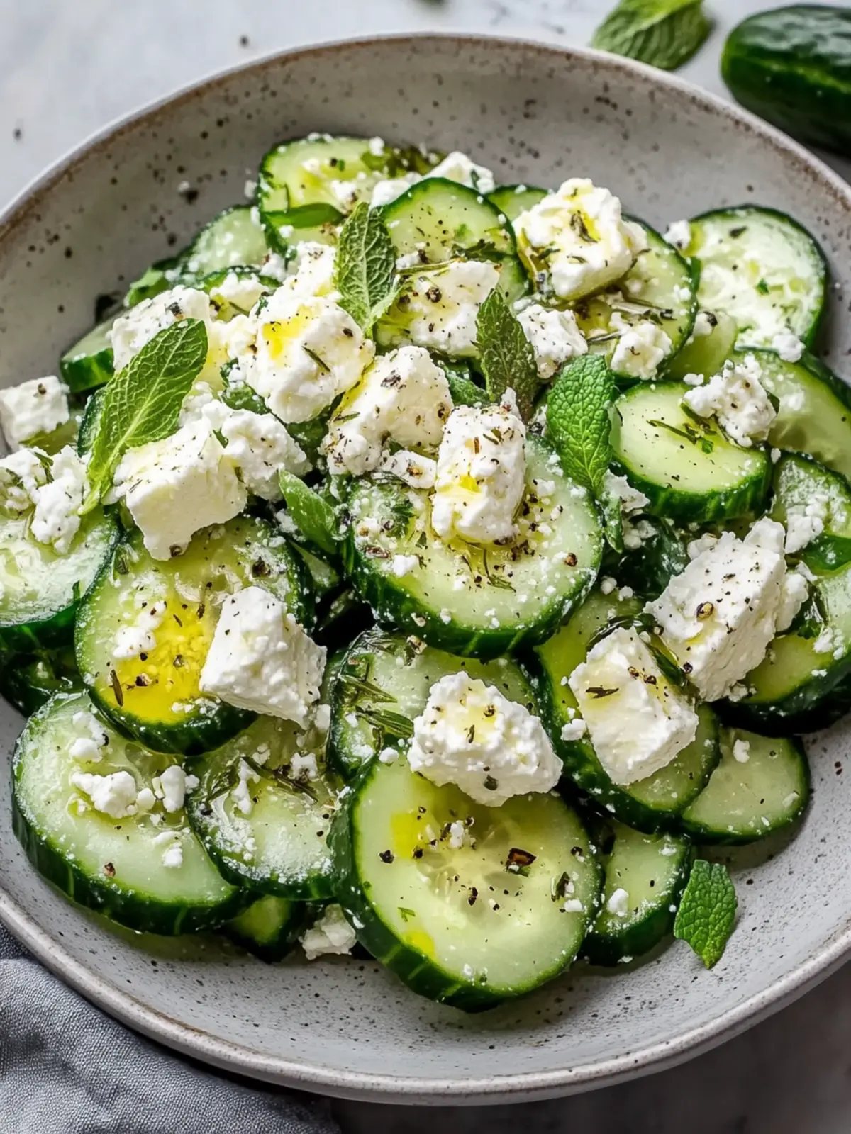 Classic Cucumber Feta Salad Recipe Easy Refreshing Potluck Dish 2 Classic Cucumber Feta Salad Recipe Easy Perfect Potluck Side Dish