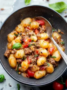 Savor Cheeseburger Gnocchi for a Cozy Comfort Meal 6 Cheeseburger Gnocchi
