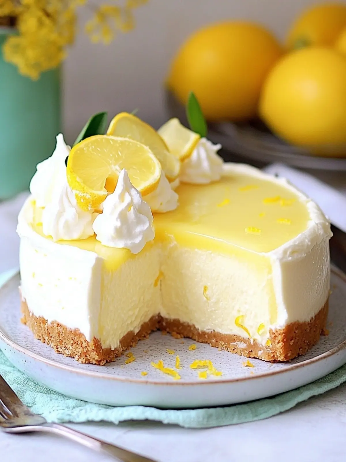 The Easiest Lemon Cheesecake You'll Absolutely Crave 2 The Easiest Lemon Cheesecake
