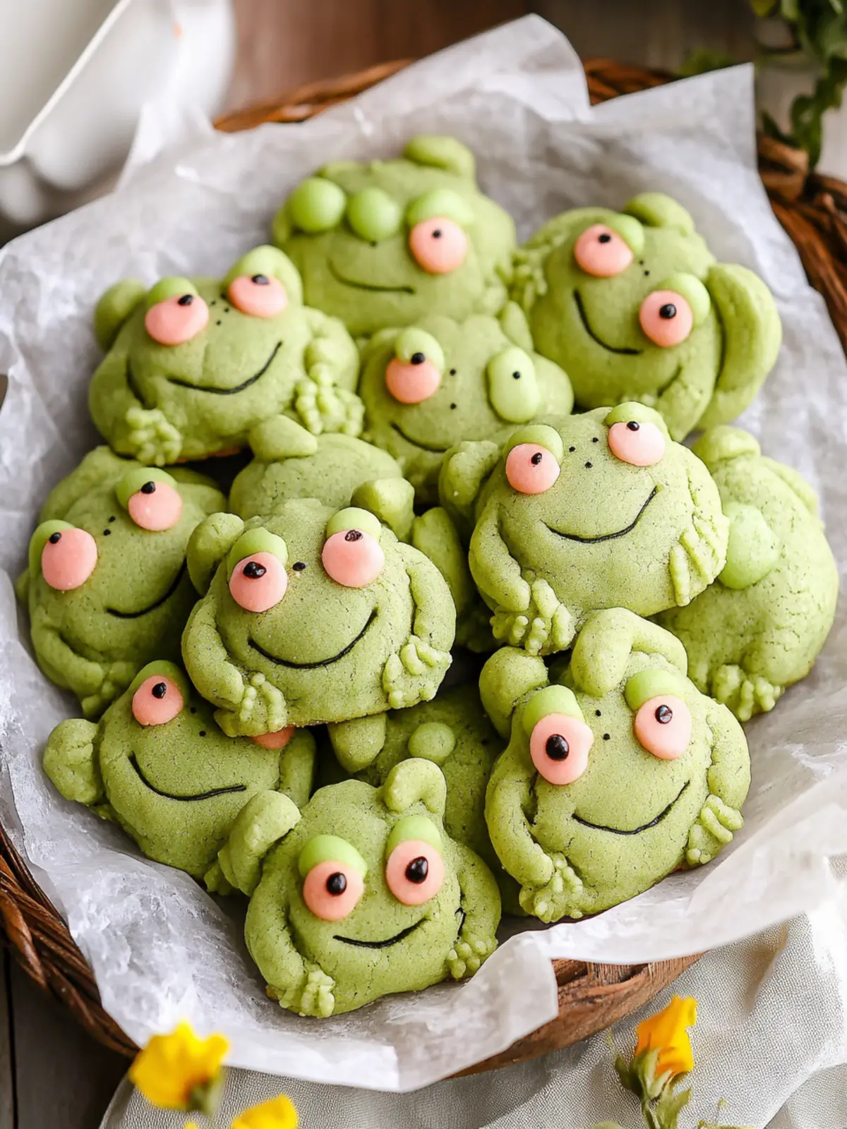 Frog Matcha Sugar Cookies Vegan Delight with a Fun Twist 3 Frog Matcha Sugar Cookies (Vegan)