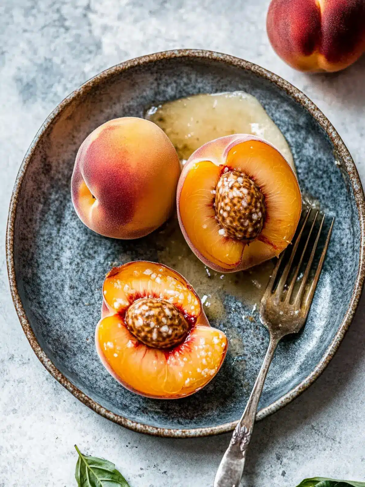 Irresistibly Sweet Baked Peaches with Crunchy Pecan Boost 2 Baked Peaches