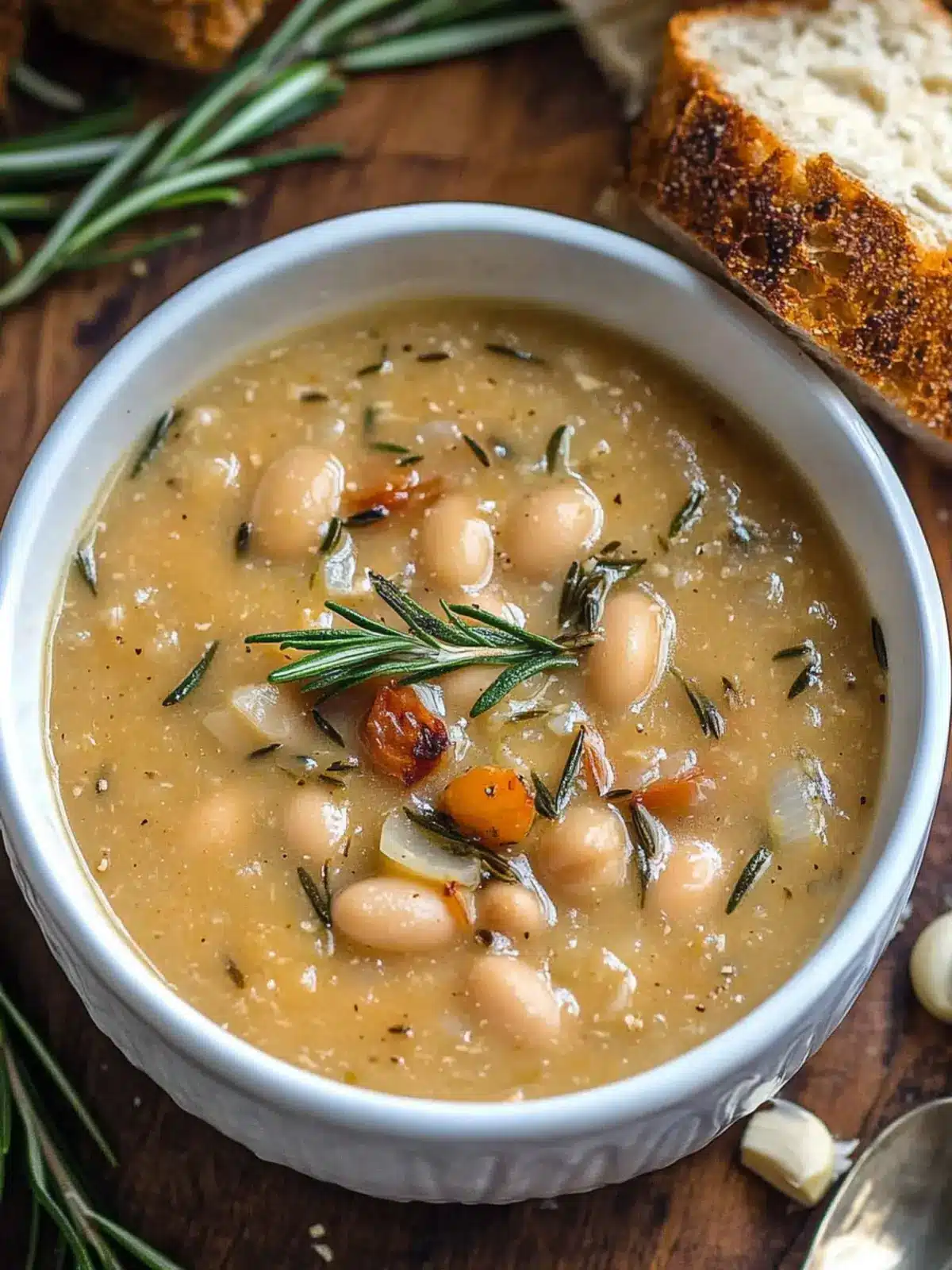 Cozy Up with Rosemary Roasted Garlic Bean Soup Delight 2 Rosemary Roasted Garlic Bean Soup