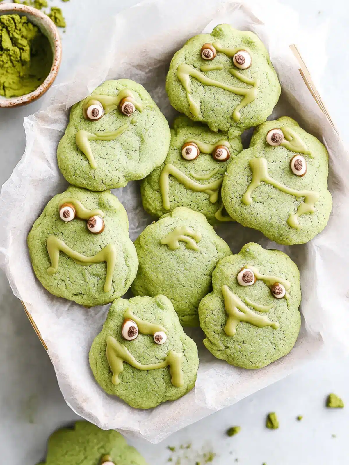 Frog Matcha Sugar Cookies Vegan Delight with a Fun Twist 2 Frog Matcha Sugar Cookies (Vegan)