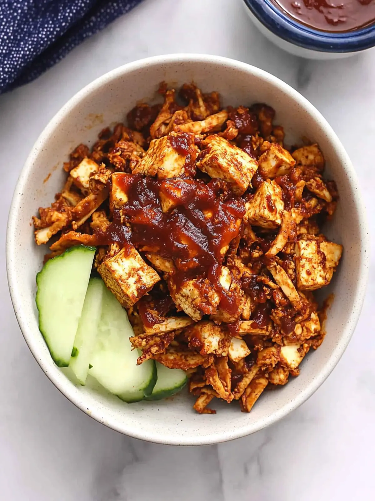Deliciously Easy Baked BBQ Shredded Tofu You’ll Crave 4 Baked BBQ Shredded Tofu