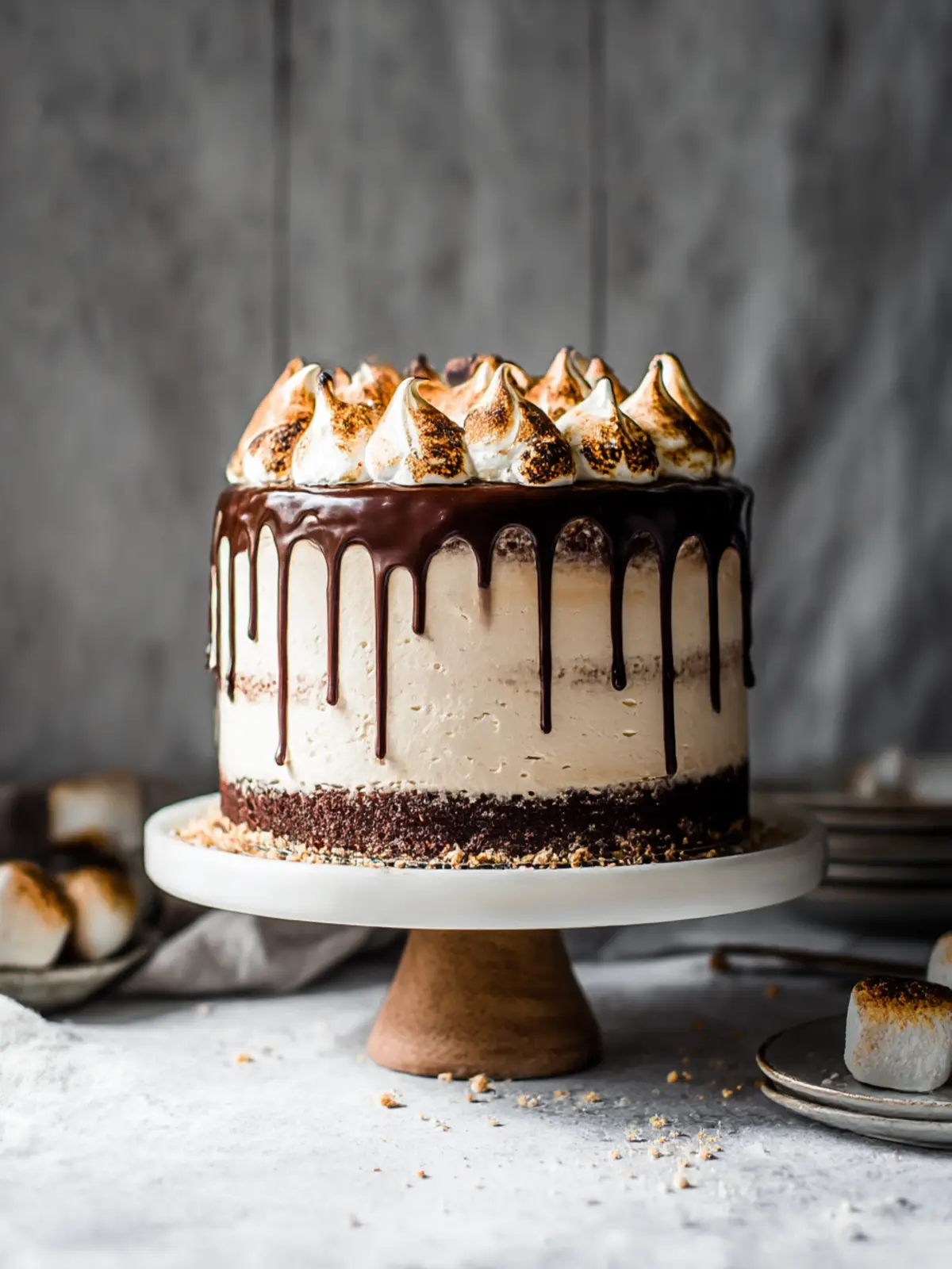 S’mores Cake: A Decadent Twist on a Campfire Classic 4 S’mores Cake