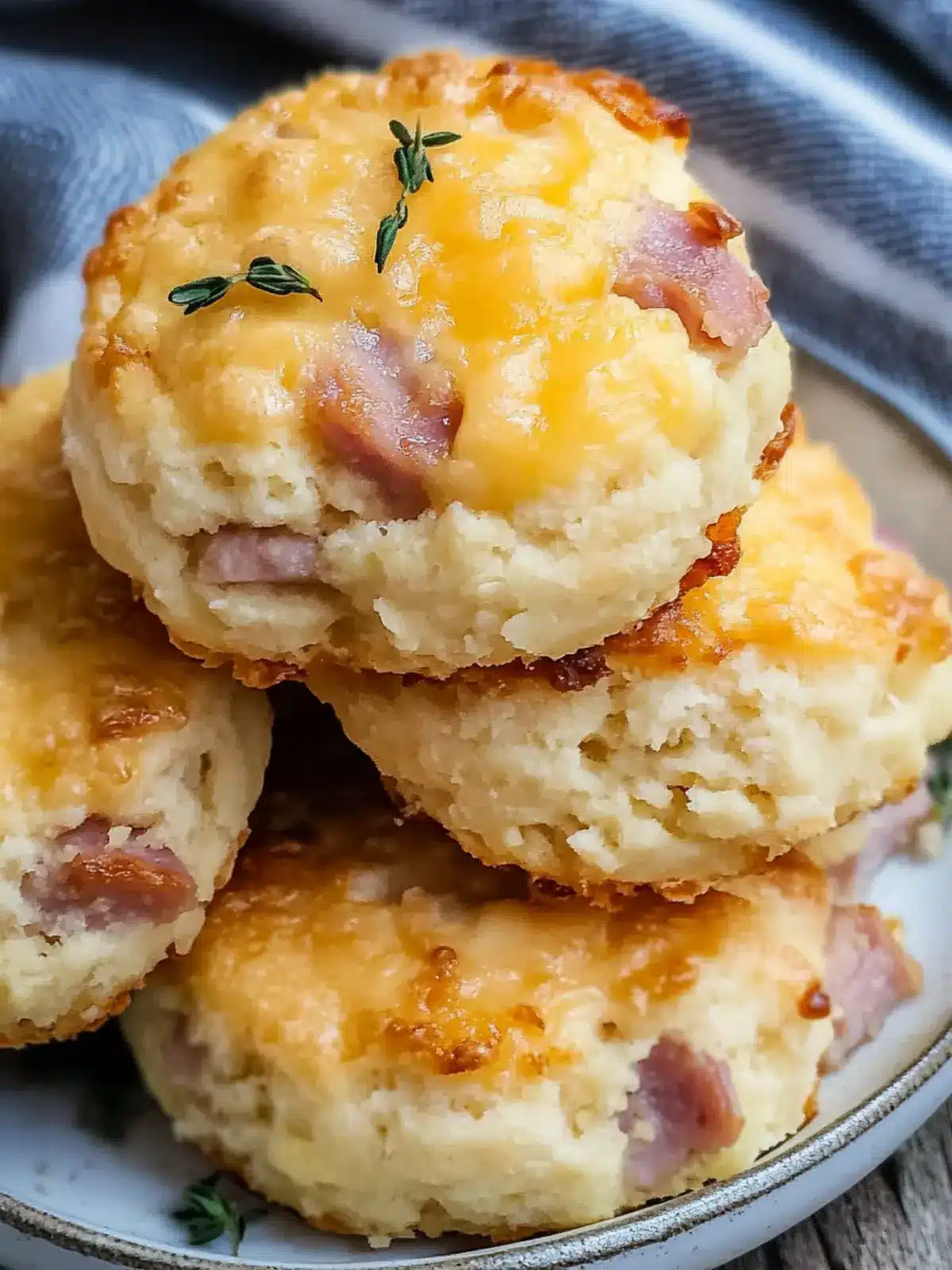 Keto Ham and Cheese Breakfast Biscuits for a Tasty Morning Boost 2 Keto Ham and Cheese Breakfast Biscuits