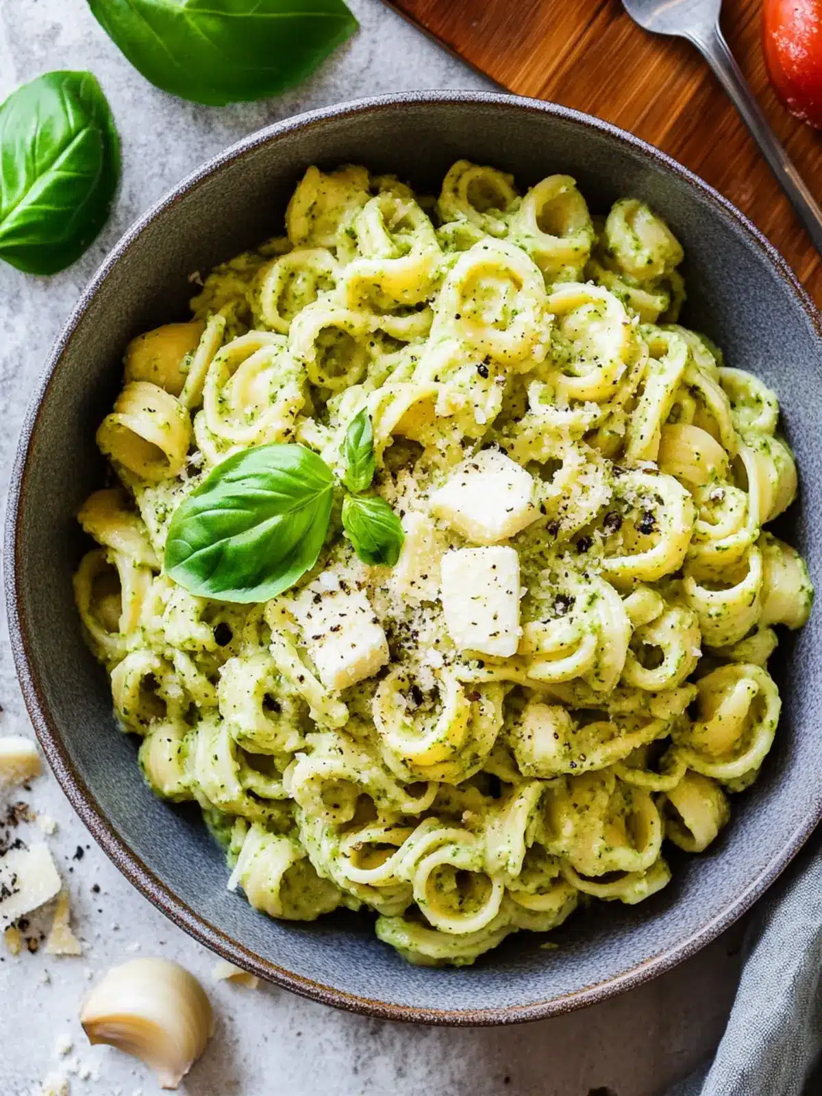 Cottage Cheese Creamy Pesto Pasta That's Life-Changing 4 Cottage Cheese Creamy Pesto Pasta
