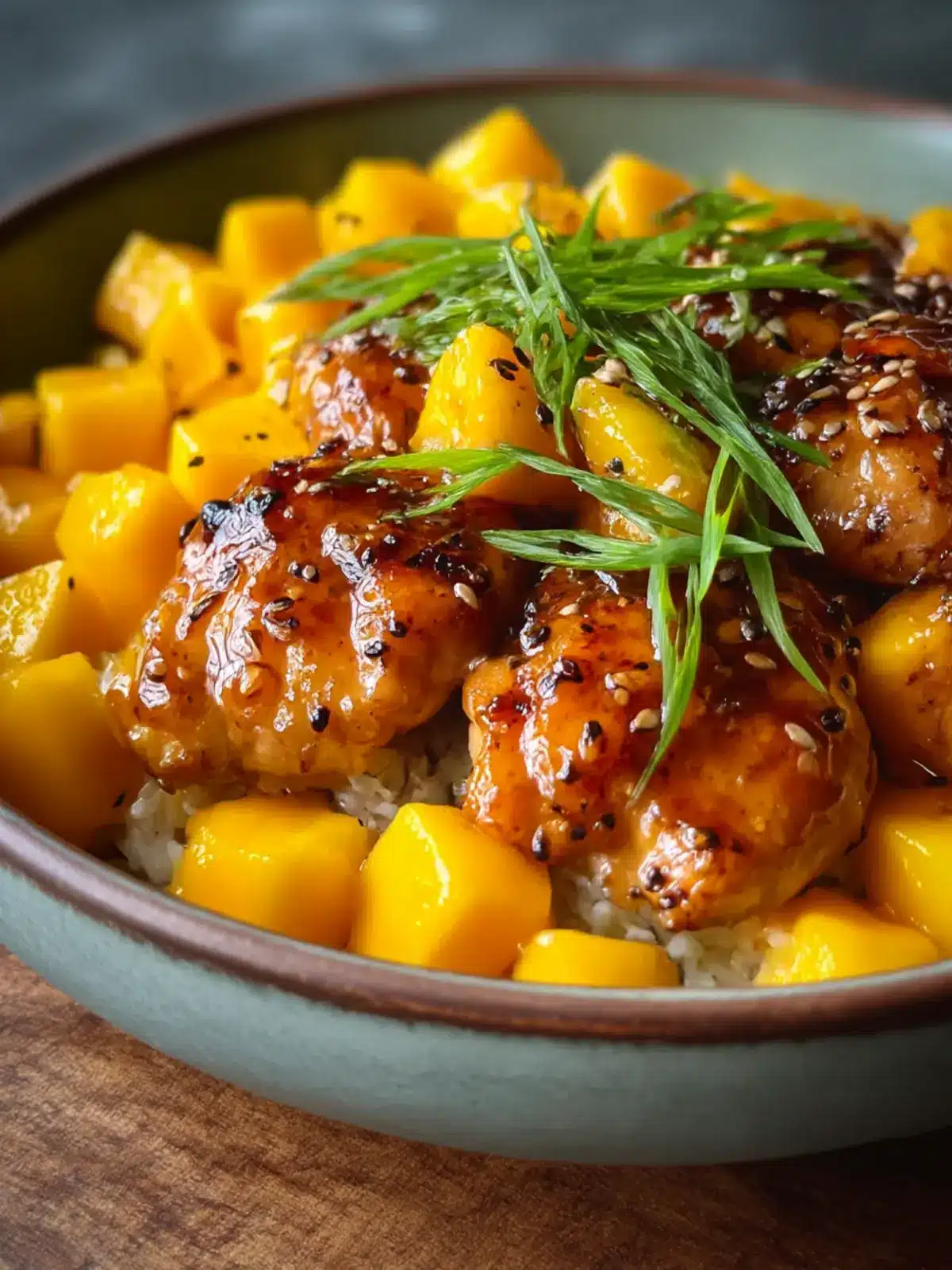 Mango Glazed Chicken with Sticky Fresh Mango Delight 3 Mango Glazed Chicken with Sticky Fresh Mango