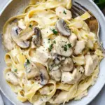 Savory Chicken Mushroom Fettuccine Alfredo You’ll Crave Daily 9 Chicken Mushroom Fettuccine Alfredo