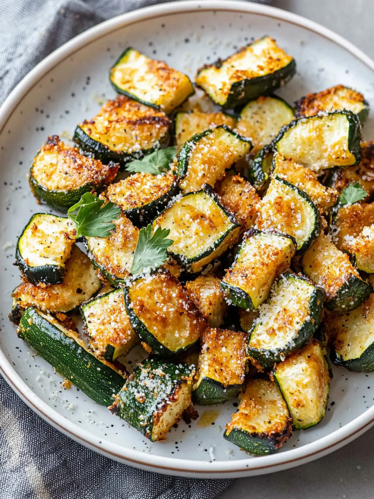 Crispy Air Fryer Parmesan Zucchini No Breading, Pure Yum! 5 Air Fryer Parmesan Zucchini (No Breading