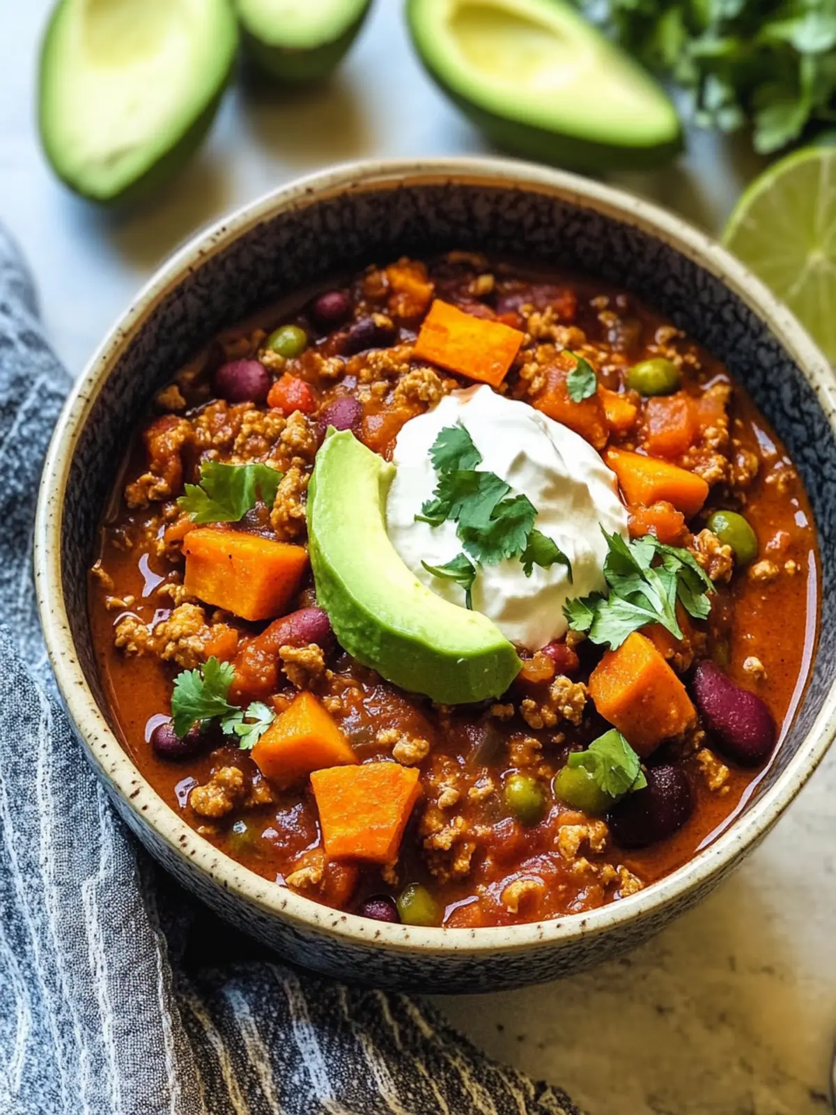 Sweet Potato Turkey Chili That Wows (Whole30, Paleo) 4 Sweet Potato Turkey Chili (Whole30, Paleo)