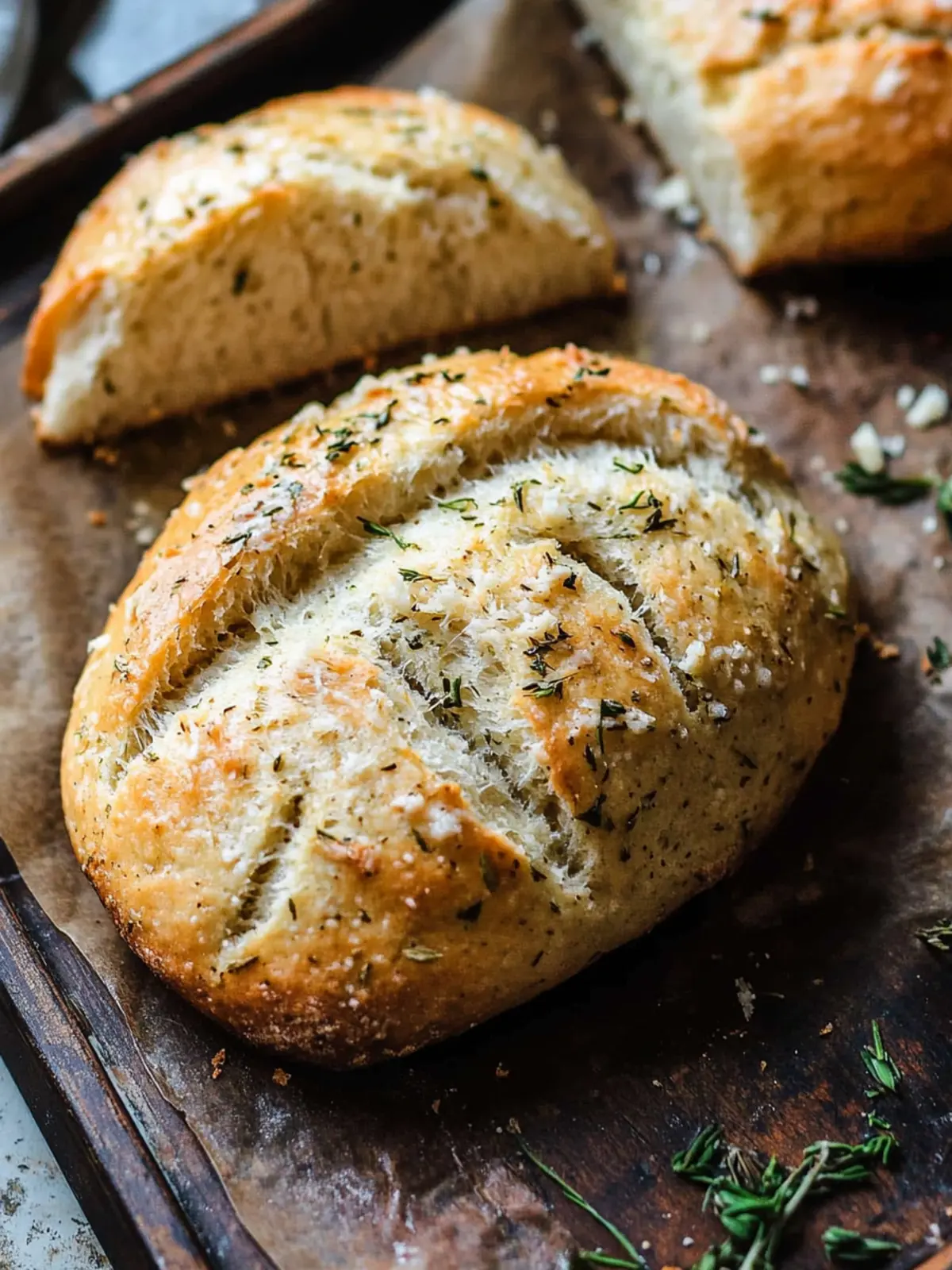 Rustic Garlic Parmesan Herb Bread for Cozy Evenings at Home 3 Rustic Garlic Parmesan Herb Bread