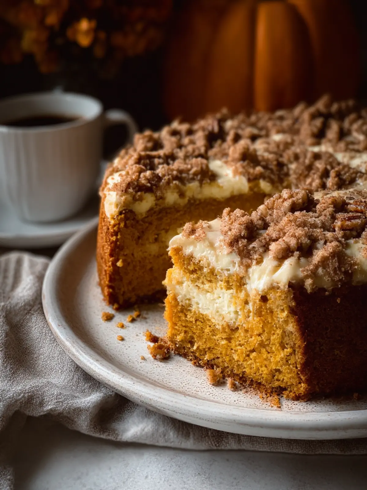 Delicious Cream Cheese Pumpkin Coffee Cake to Savor at Home 2 Cream Cheese Pumpkin Coffee Cake