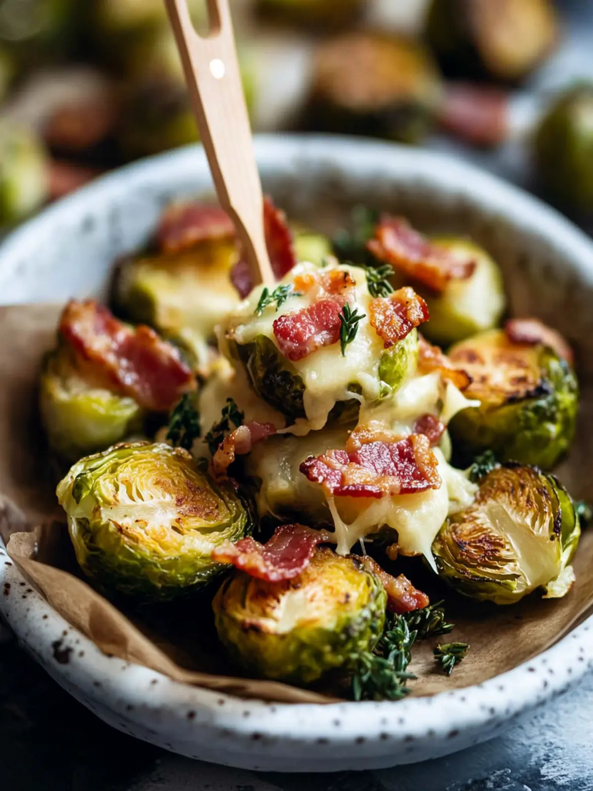 Crispy Brussel Sprouts with Bacon and Cheese You'll Crave 3 Crispy Brussel Sprouts with Bacon and Cheese