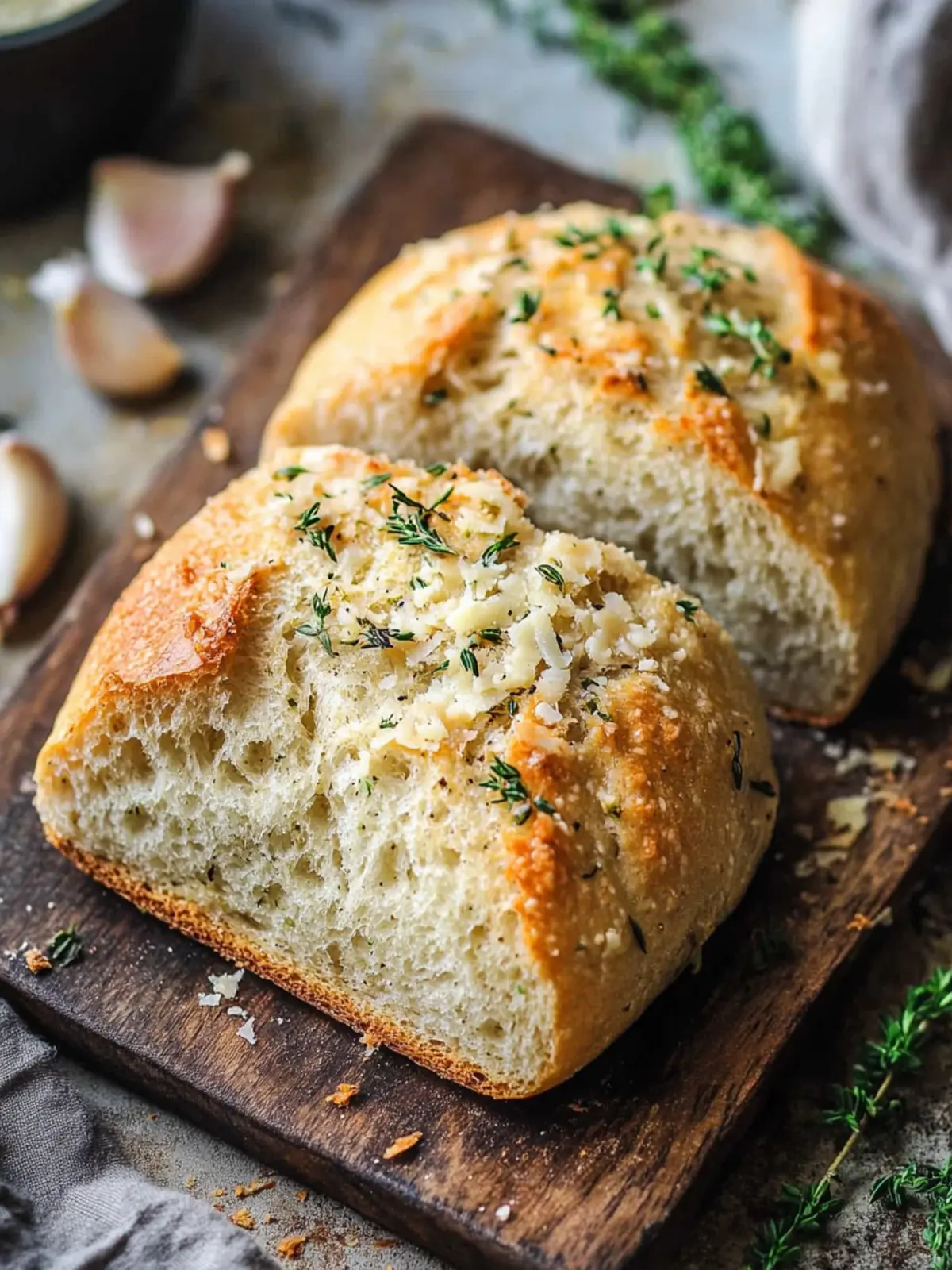 Rustic Garlic Parmesan Herb Bread for Cozy Evenings at Home 2 Rustic Garlic Parmesan Herb Bread