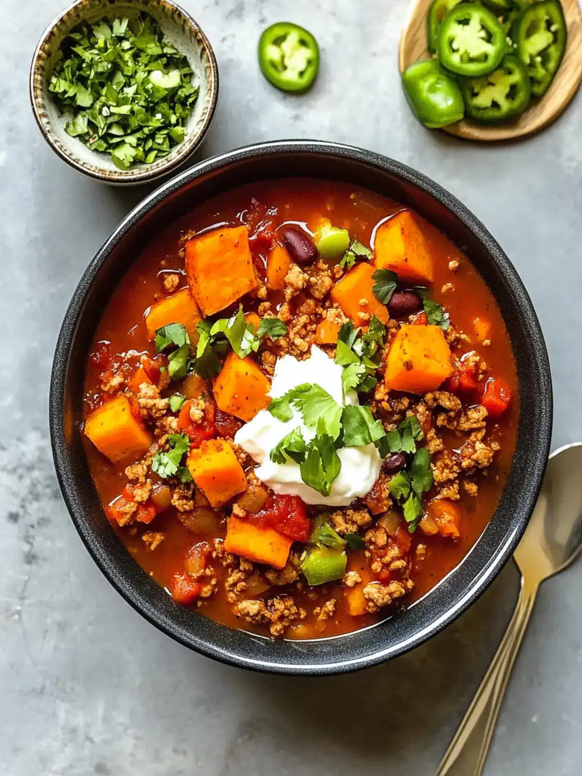 Sweet Potato Turkey Chili That Wows (Whole30, Paleo) 2 Sweet Potato Turkey Chili (Whole30, Paleo)