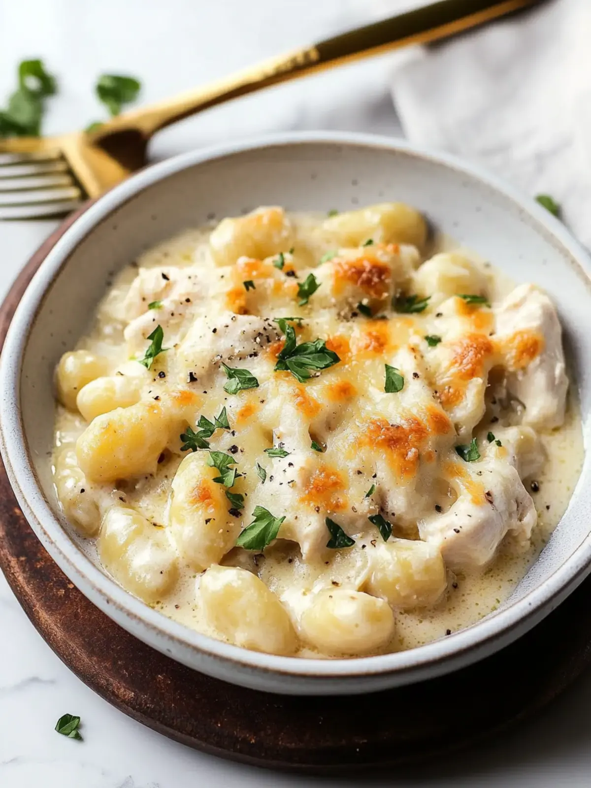 Creamy Chicken Alfredo Gnocchi Bake That Wows Every Dinner 2 Chicken Alfredo Gnocchi Bake