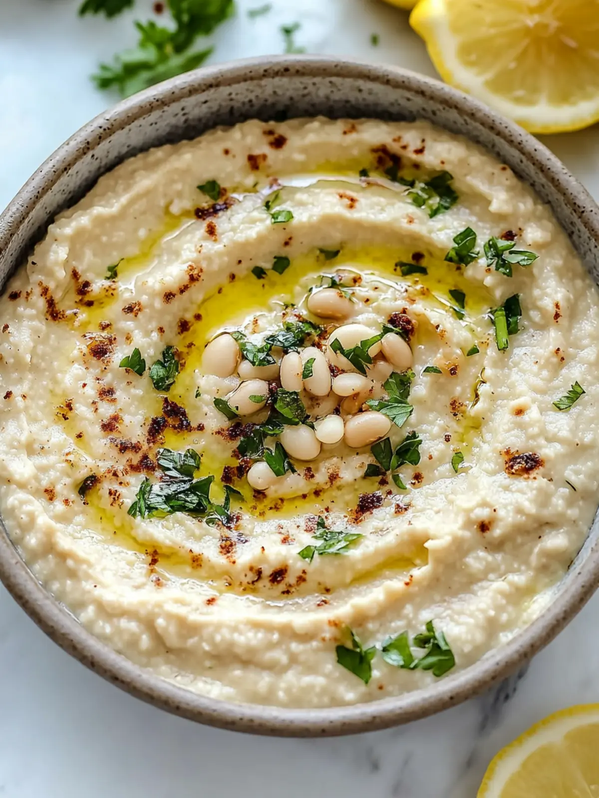 Tangy Lemon Garlic White Bean Dip That's Perfect for Snacking 2 Lemon Garlic White Bean Dip