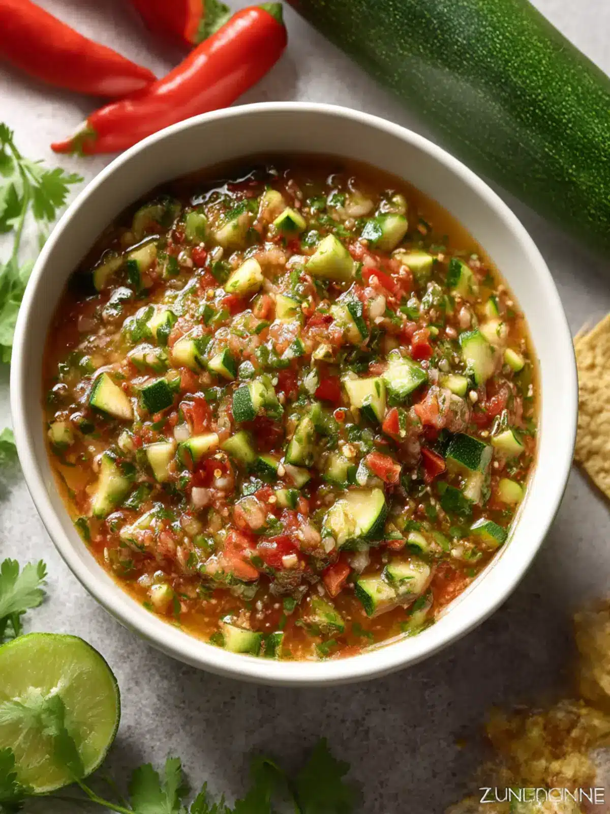 Zesty Zucchini Salsa for Your Next Snack Attack 2 Zucchini Salsa